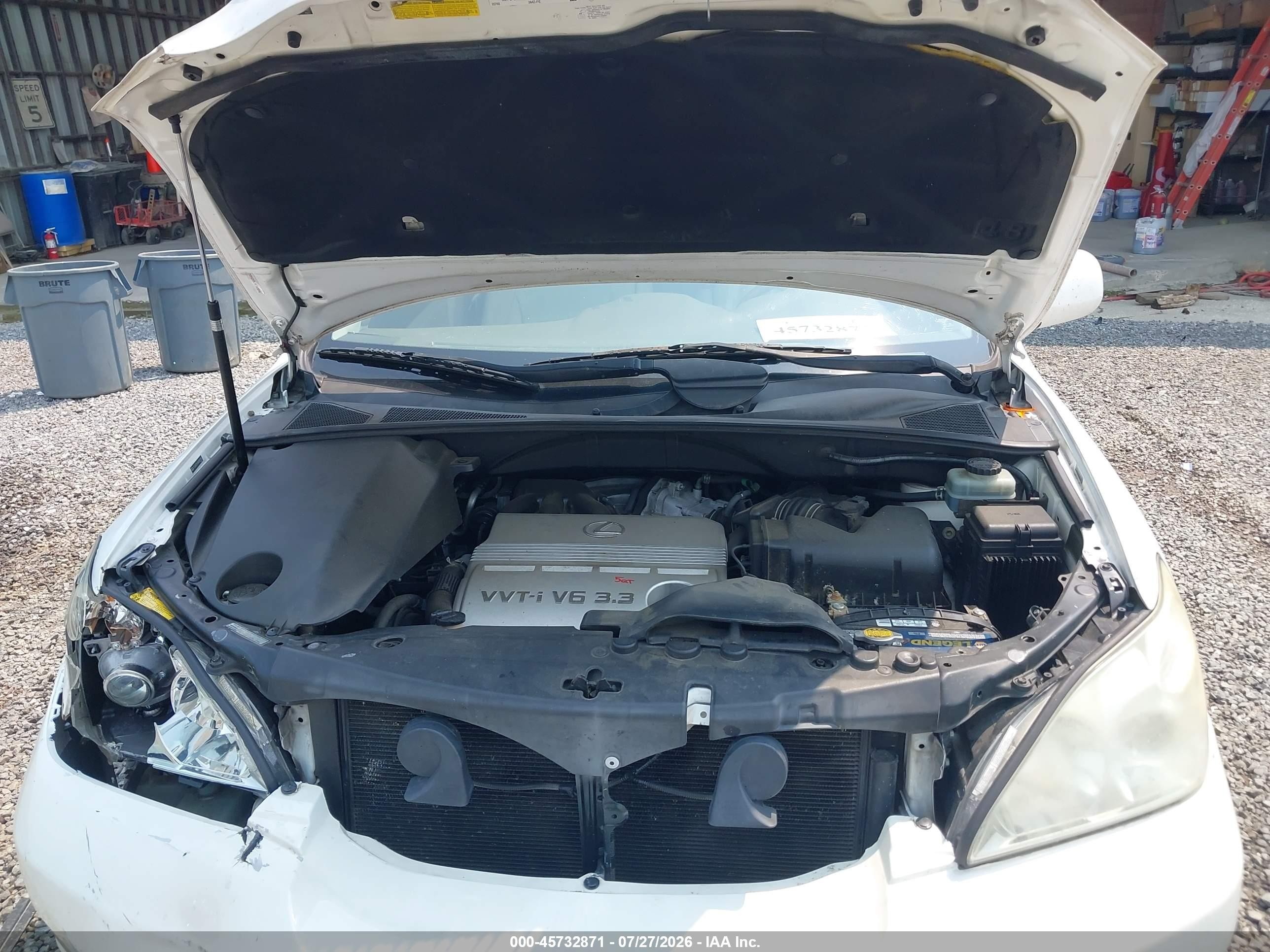 2005 Lexus Rx 330   Белый vin: JTJGA31U450051987