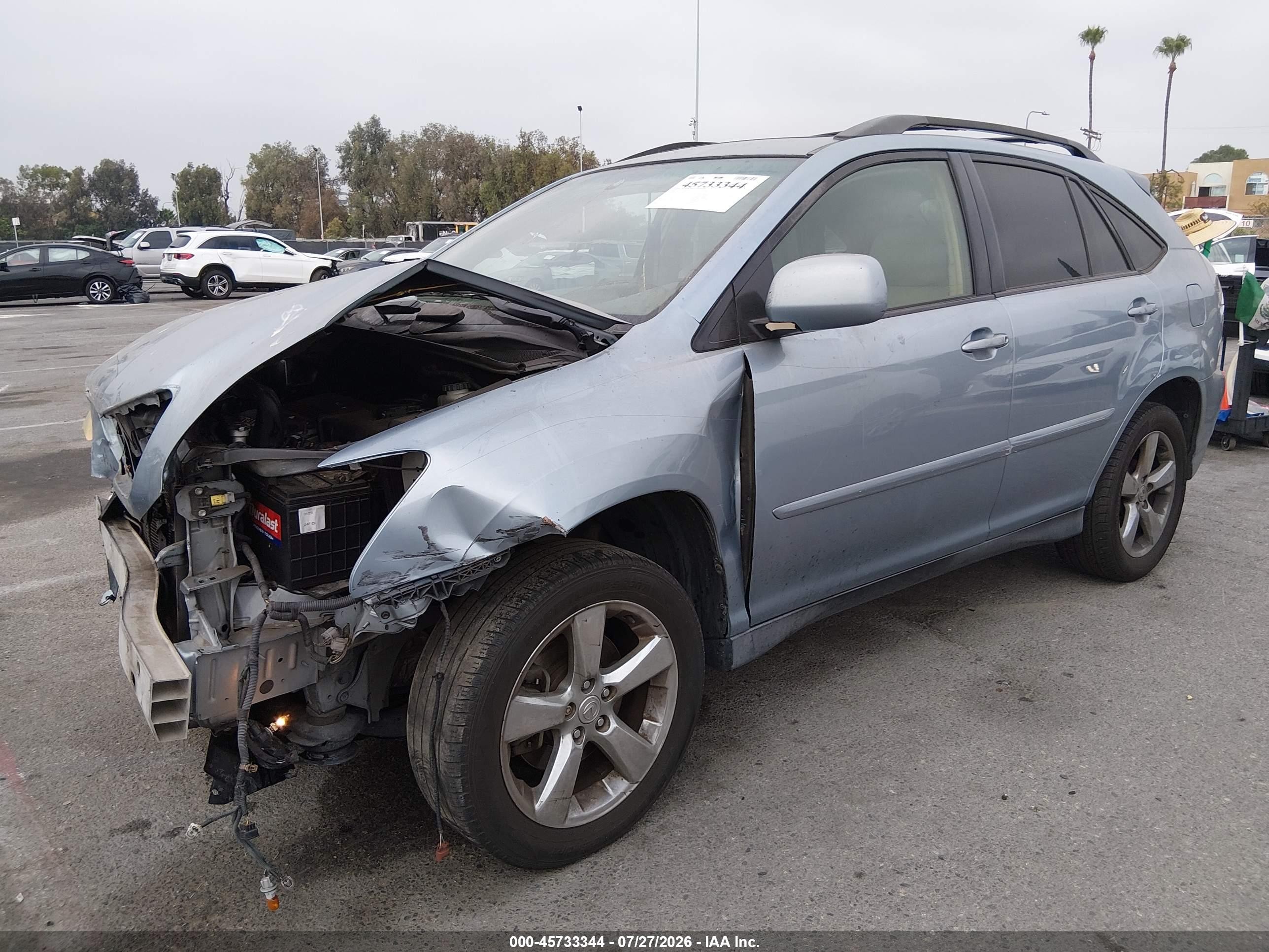 2004 Lexus Rx 330   Light Blue vin: JTJGA31U540012193