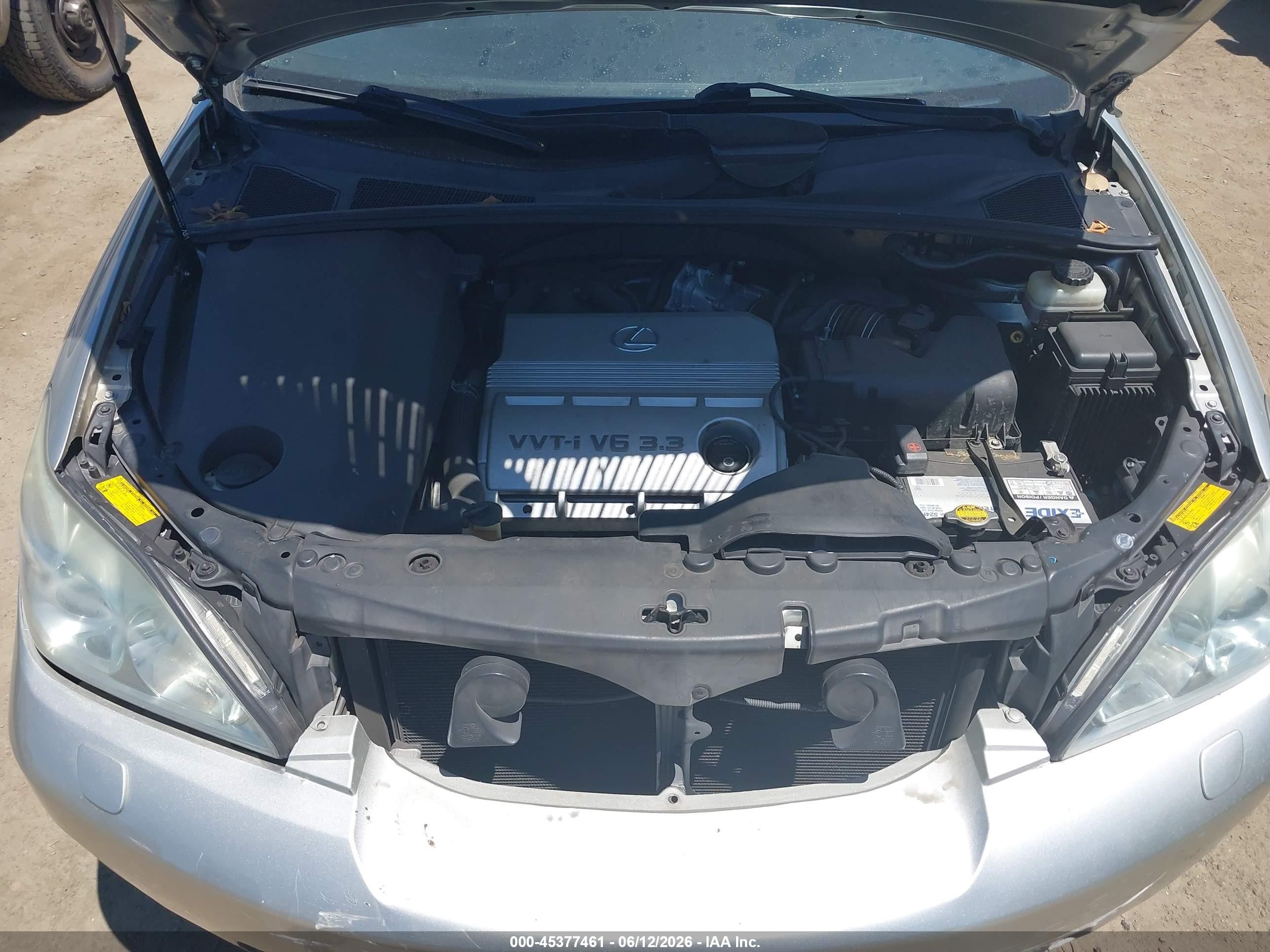 2004 Lexus Rx 330   Silver vin: JTJGA31U540021167