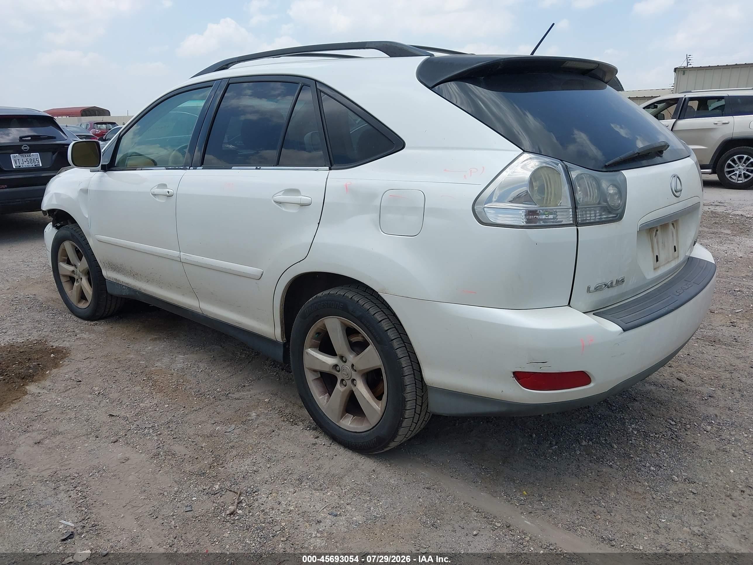 2004 Lexus Rx 330   White vin: JTJGA31U540023923