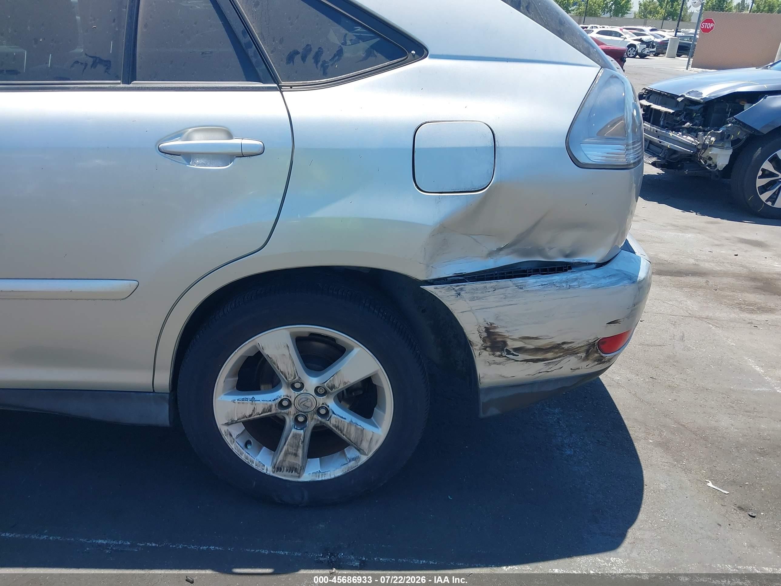 2005 Lexus Rx 330   Silver vin: JTJGA31U550049911