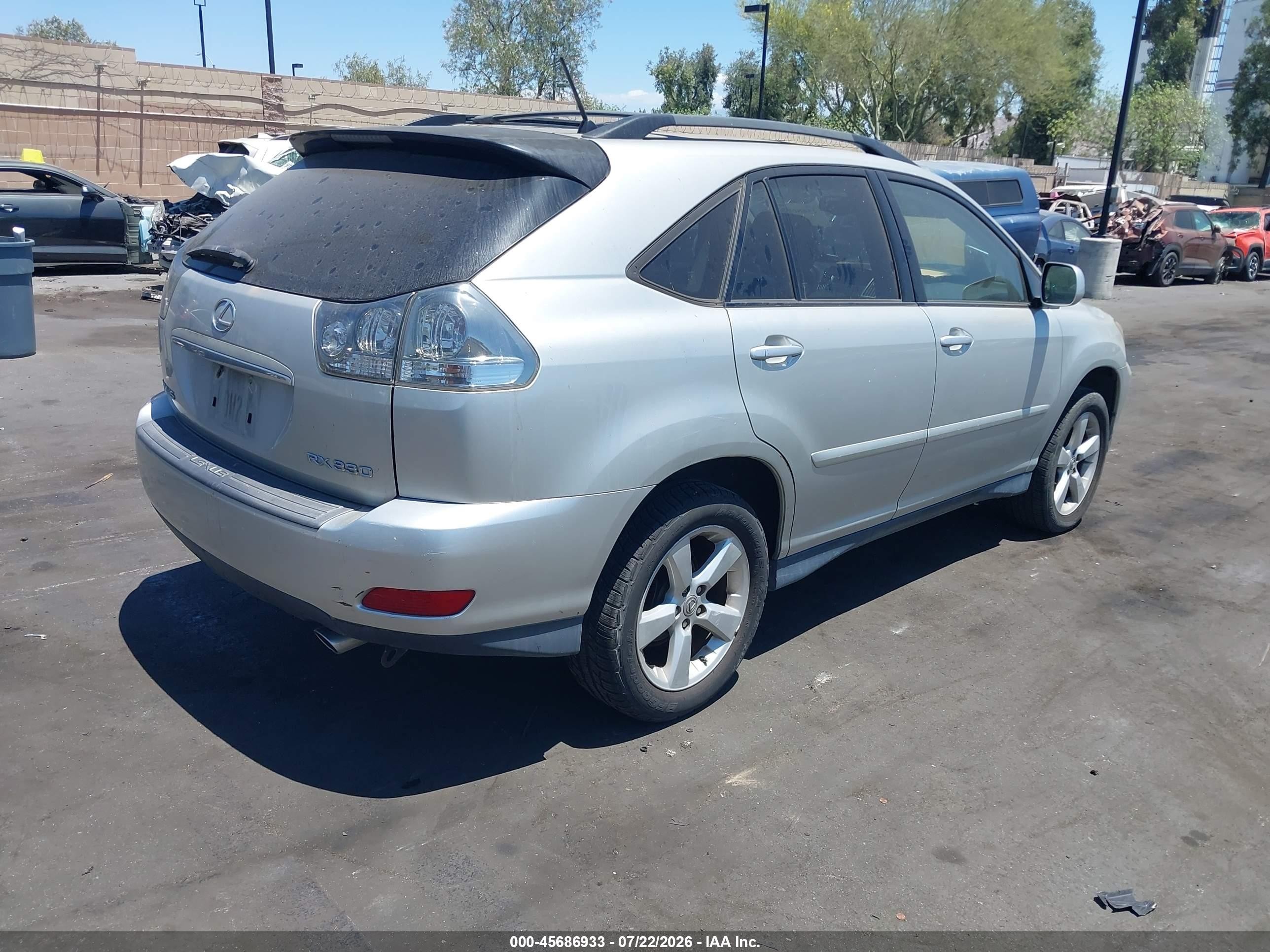 2005 Lexus Rx 330   Silver vin: JTJGA31U550049911