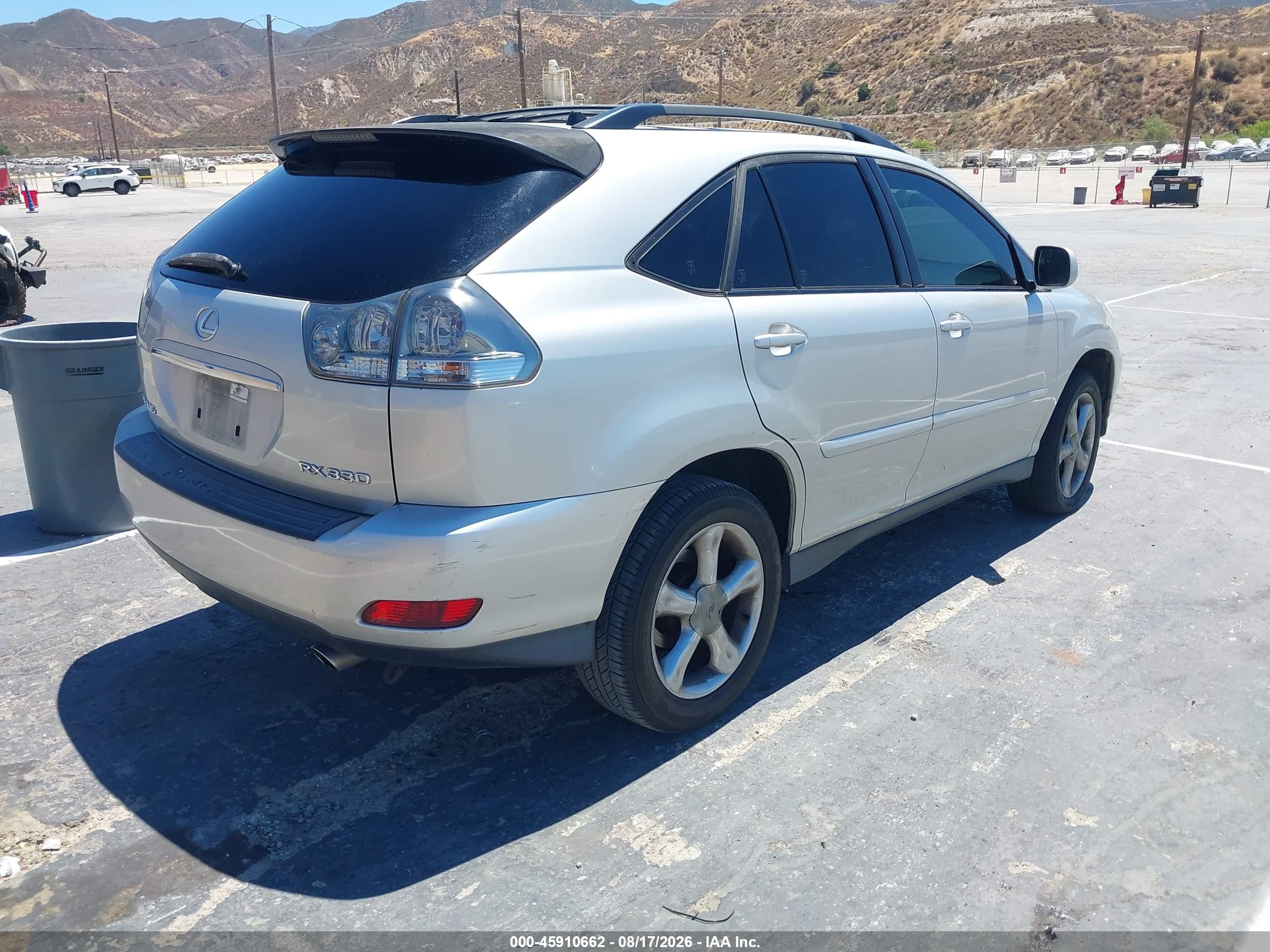 2005 Lexus Rx 330   Silver vin: JTJGA31U550051464