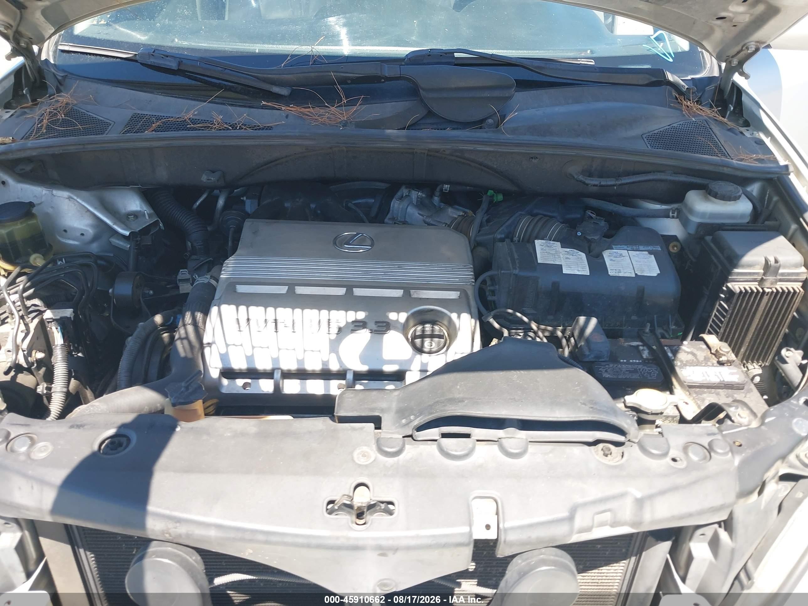 2005 Lexus Rx 330   Silver vin: JTJGA31U550051464