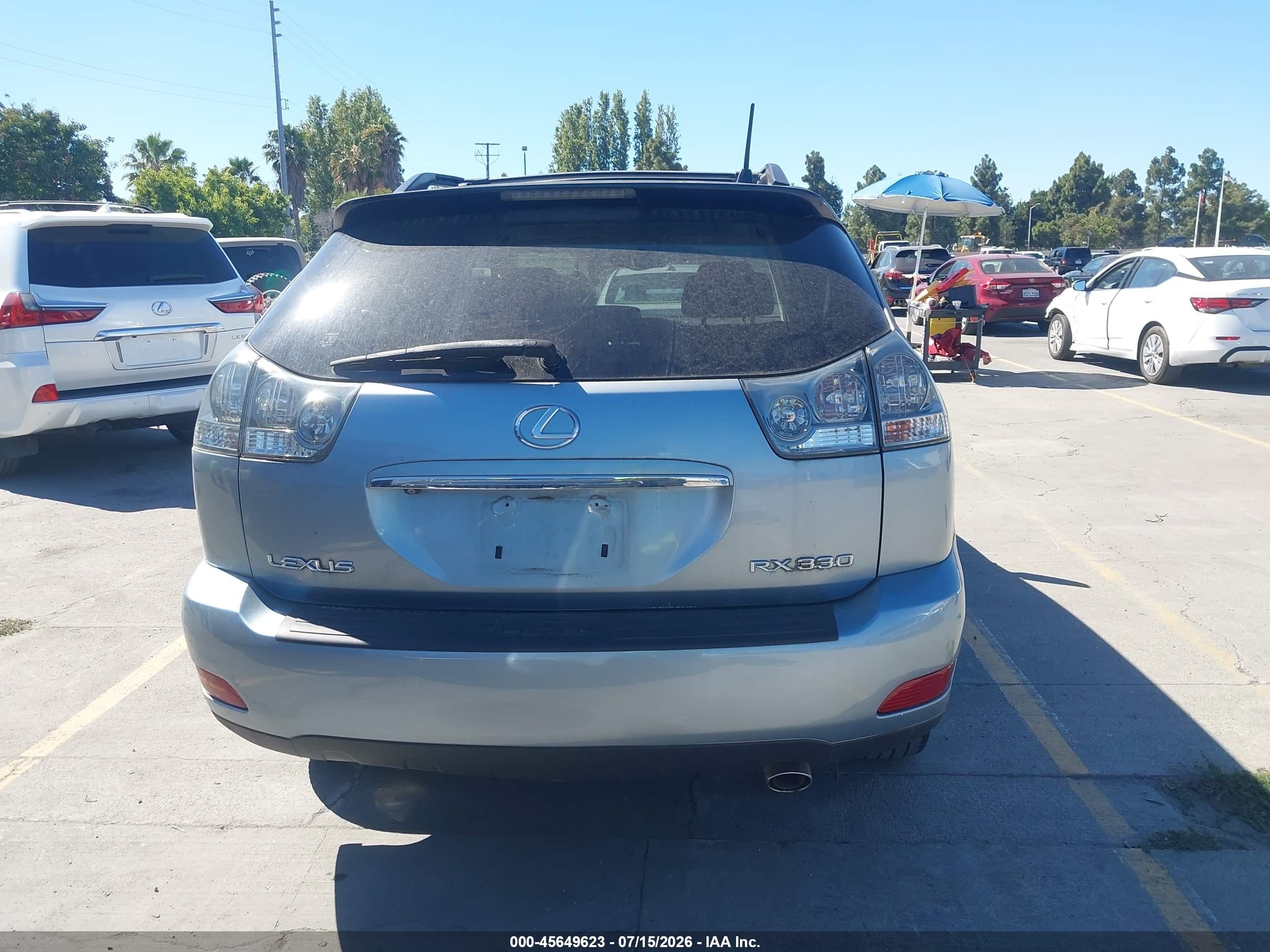 2004 Lexus Rx 330   Blue vin: JTJGA31U640041055