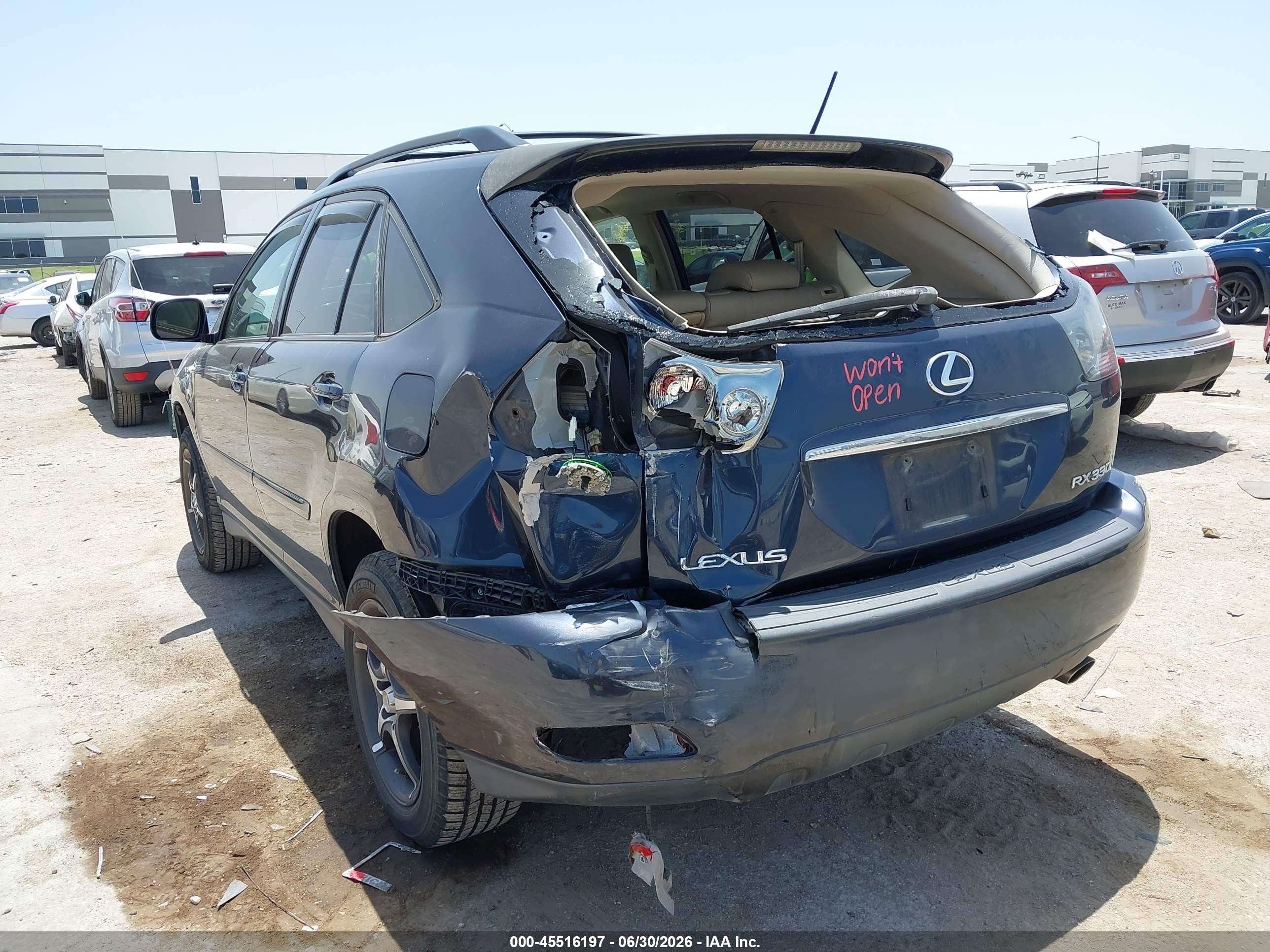 2004 Lexus Rx 330   Blue vin: JTJGA31U740008761