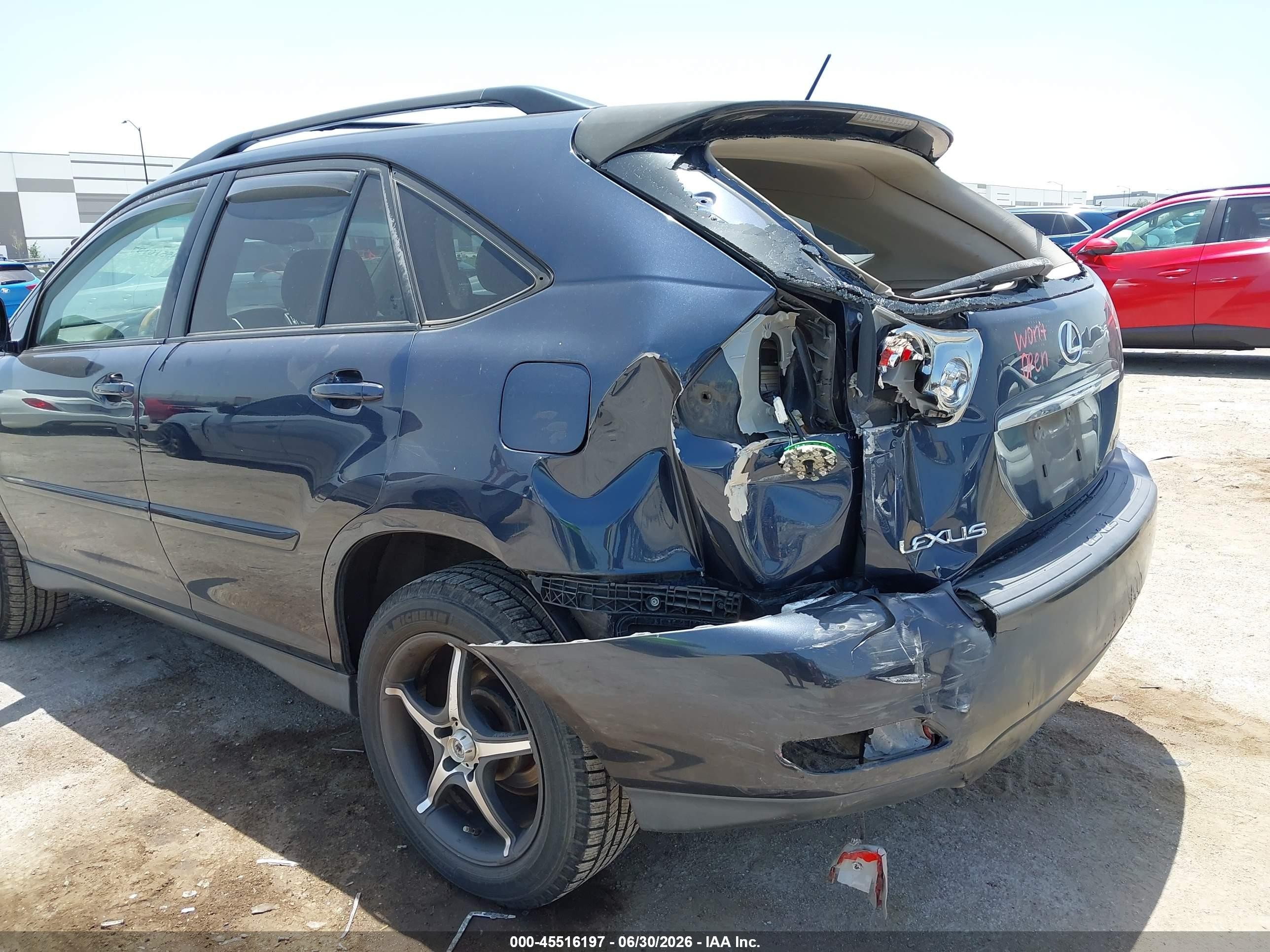 2004 Lexus Rx 330   Blue vin: JTJGA31U740008761