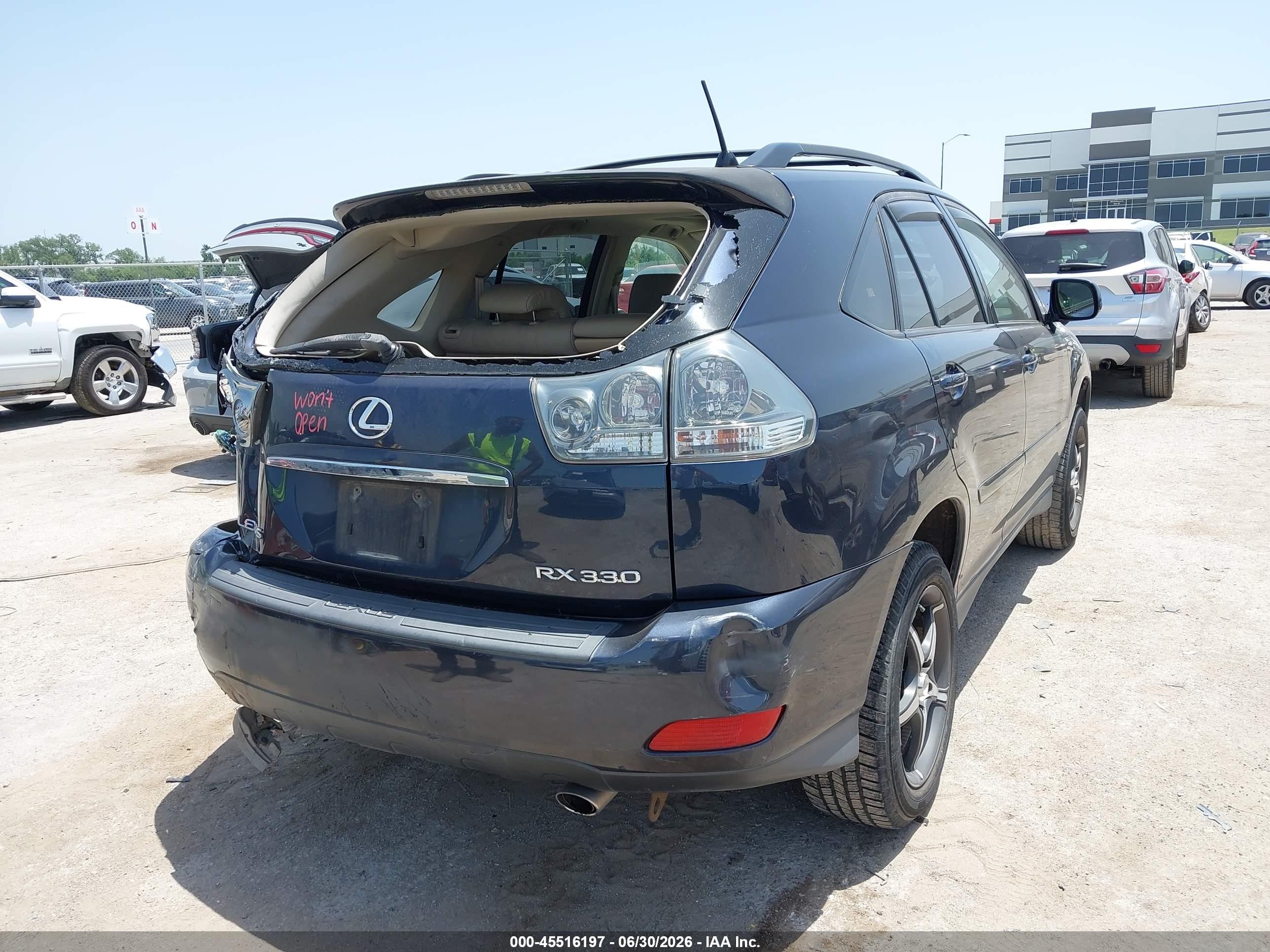 2004 Lexus Rx 330   Blue vin: JTJGA31U740008761