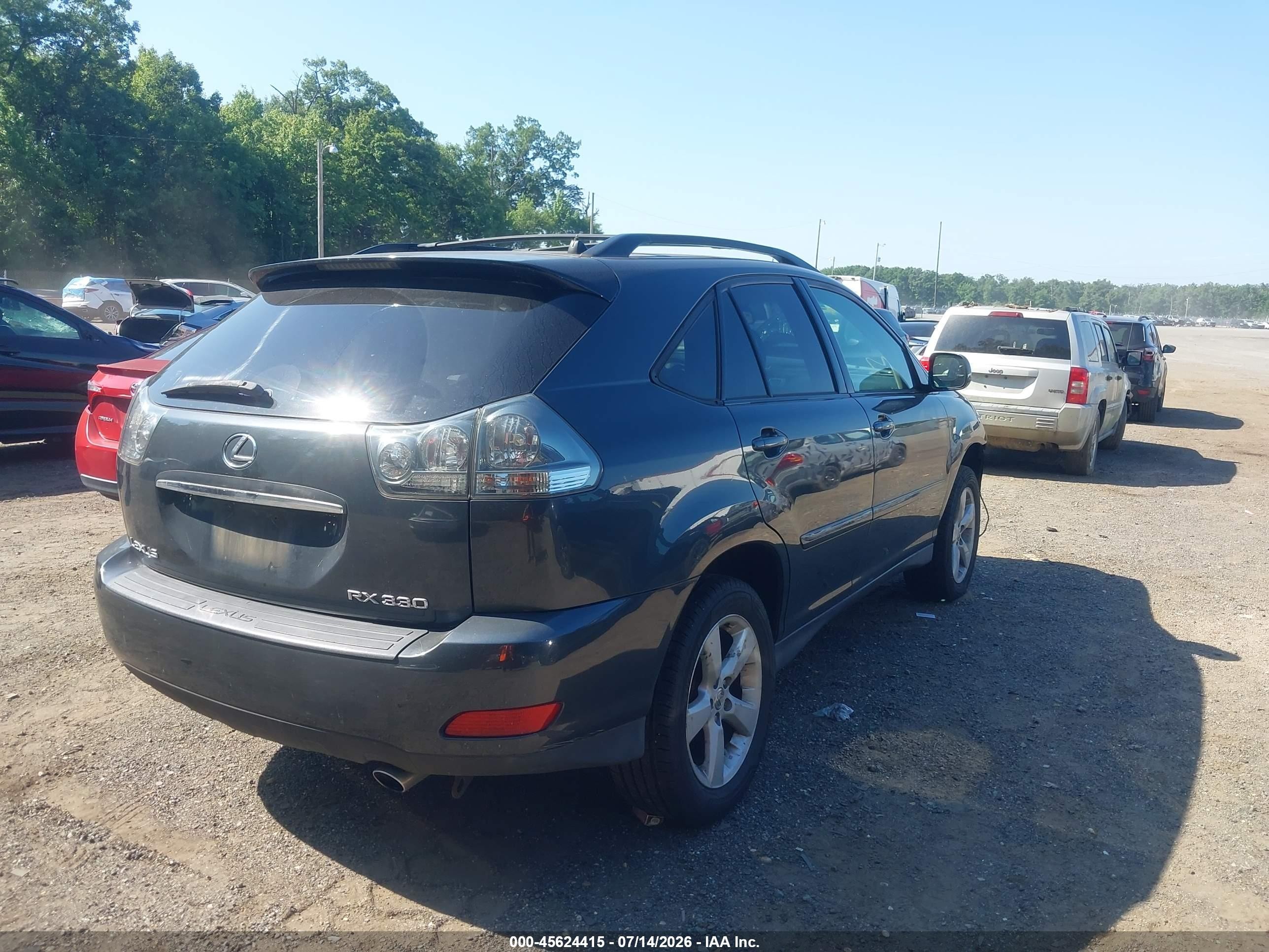 2004 Lexus Rx 330   Black vin: JTJGA31U740020036