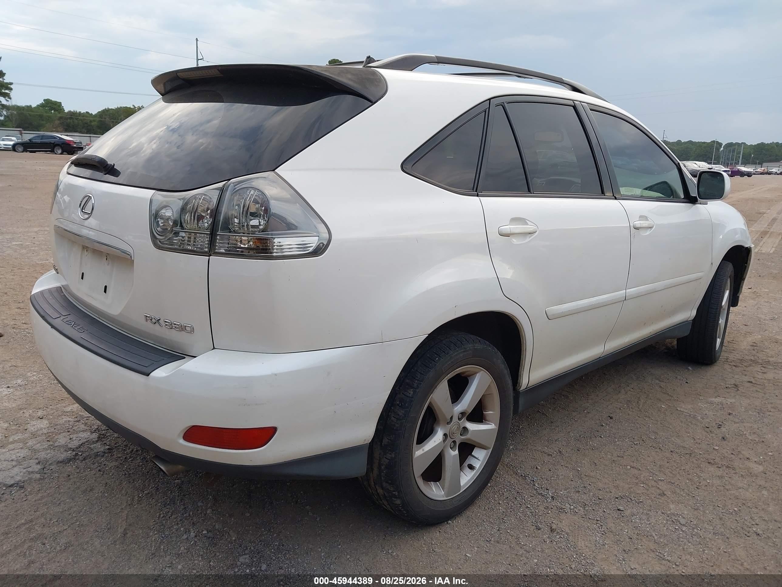 2005 Lexus Rx 330   Белый vin: JTJGA31U750045035