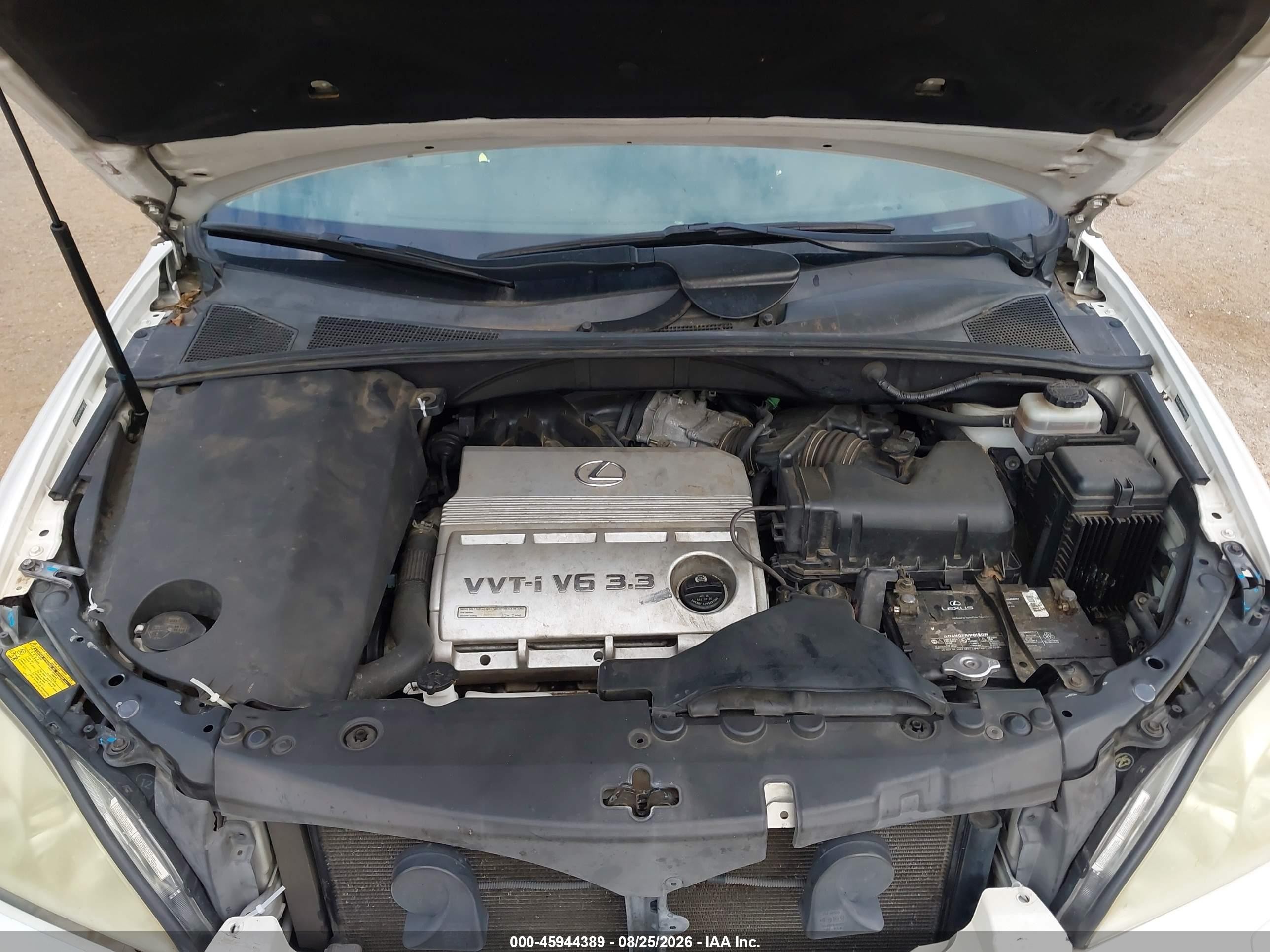2005 Lexus Rx 330   Белый vin: JTJGA31U750045035