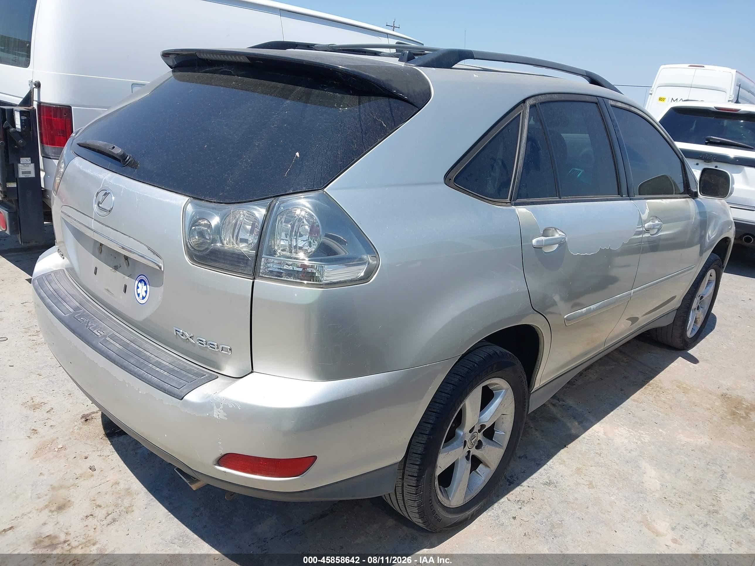 2006 Lexus Rx 330   Silver vin: JTJGA31U760062922