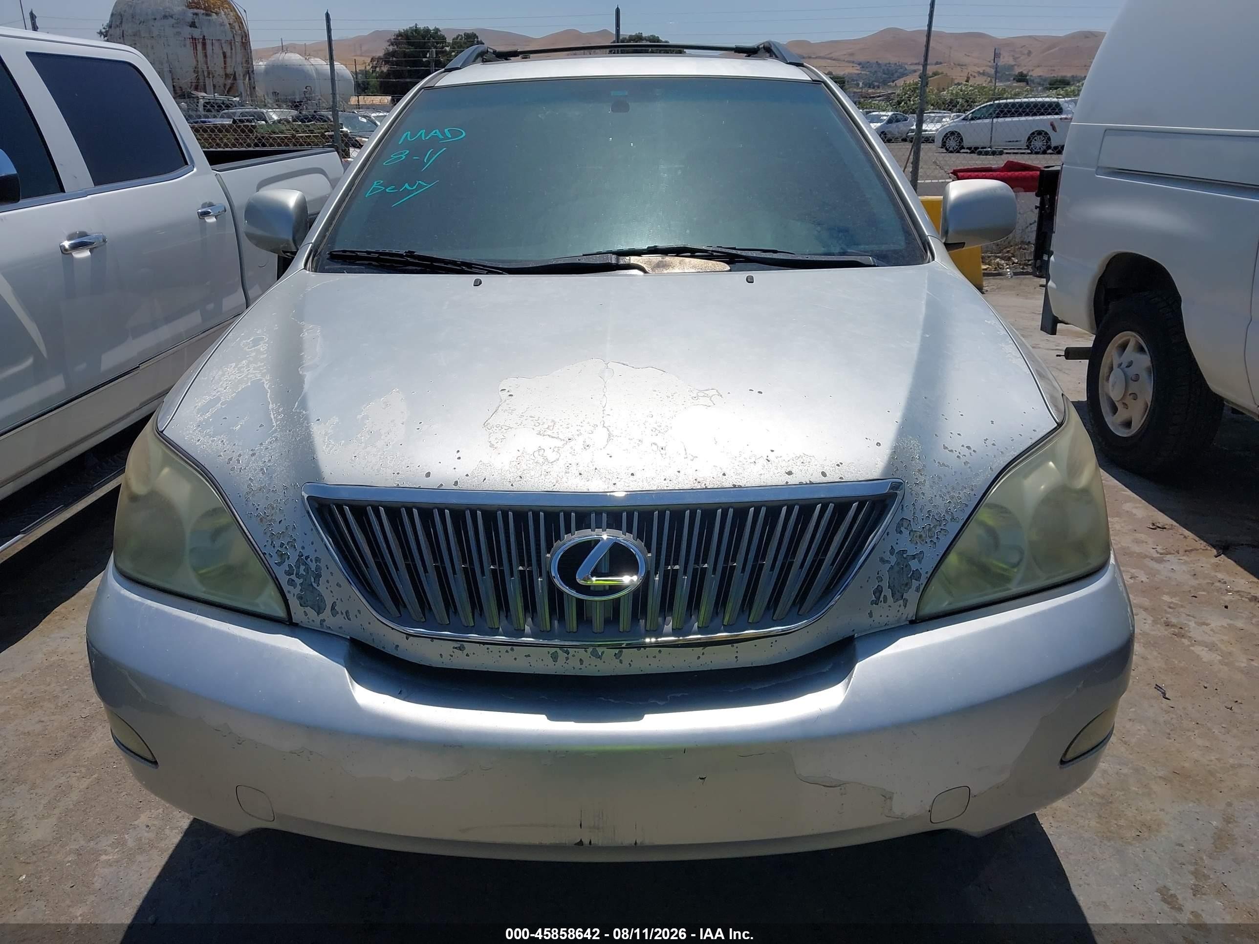2006 Lexus Rx 330   Silver vin: JTJGA31U760062922