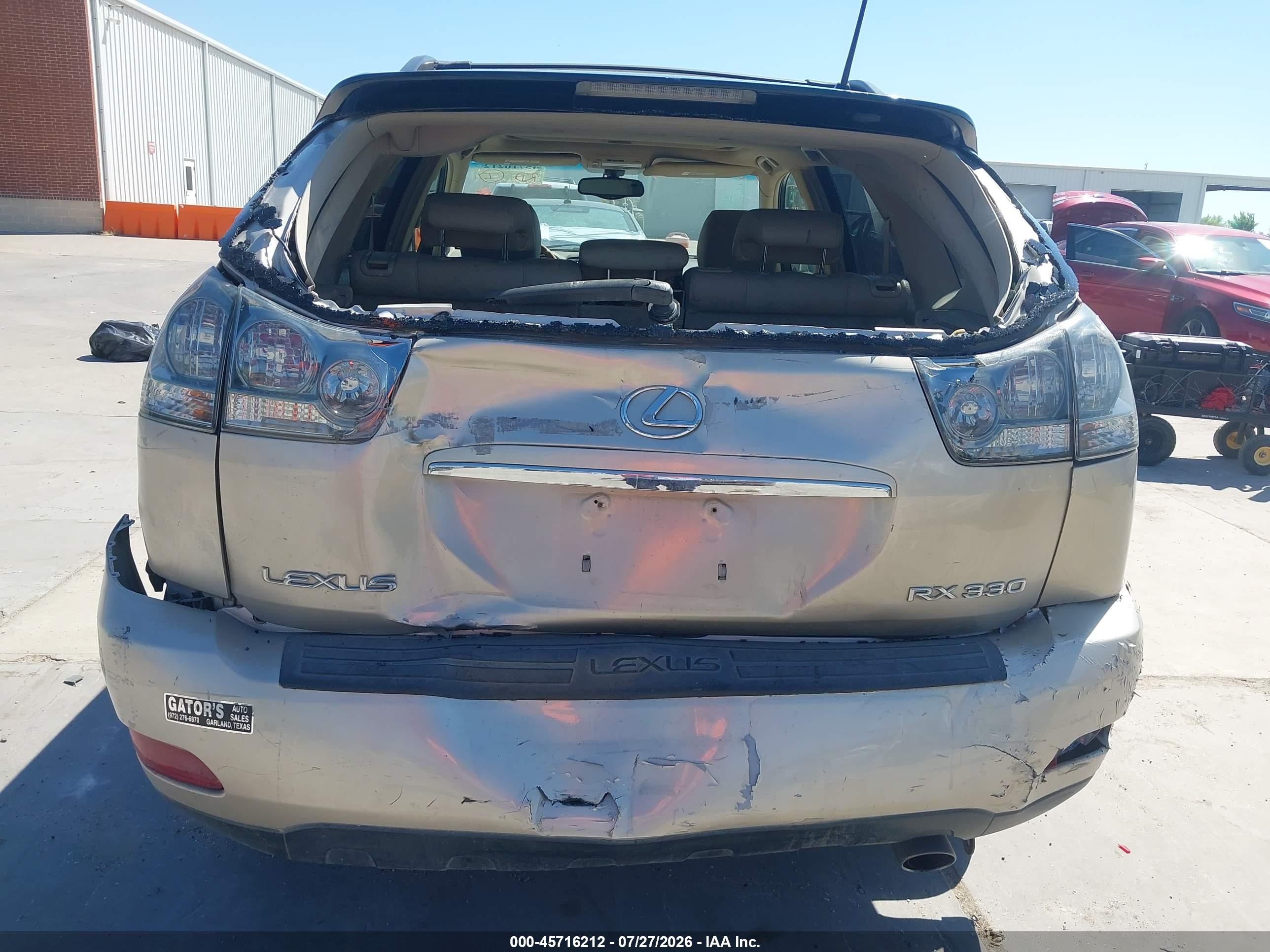 2004 Lexus Rx 330   Beige vin: JTJGA31U840024239