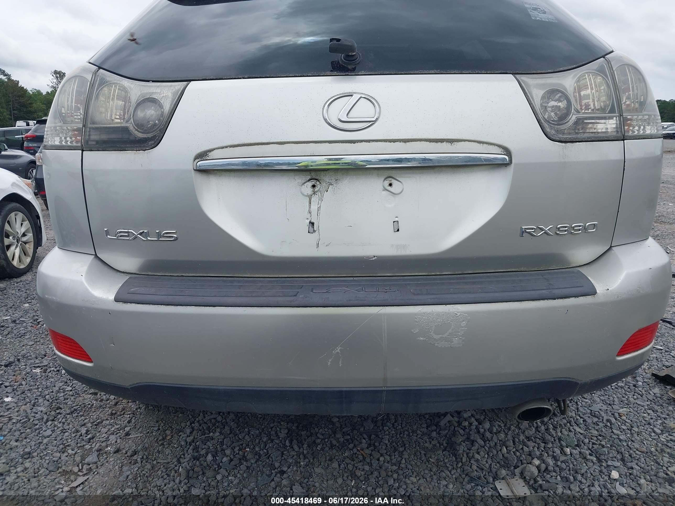 2004 Lexus Rx 330   Silver vin: JTJGA31U940016487