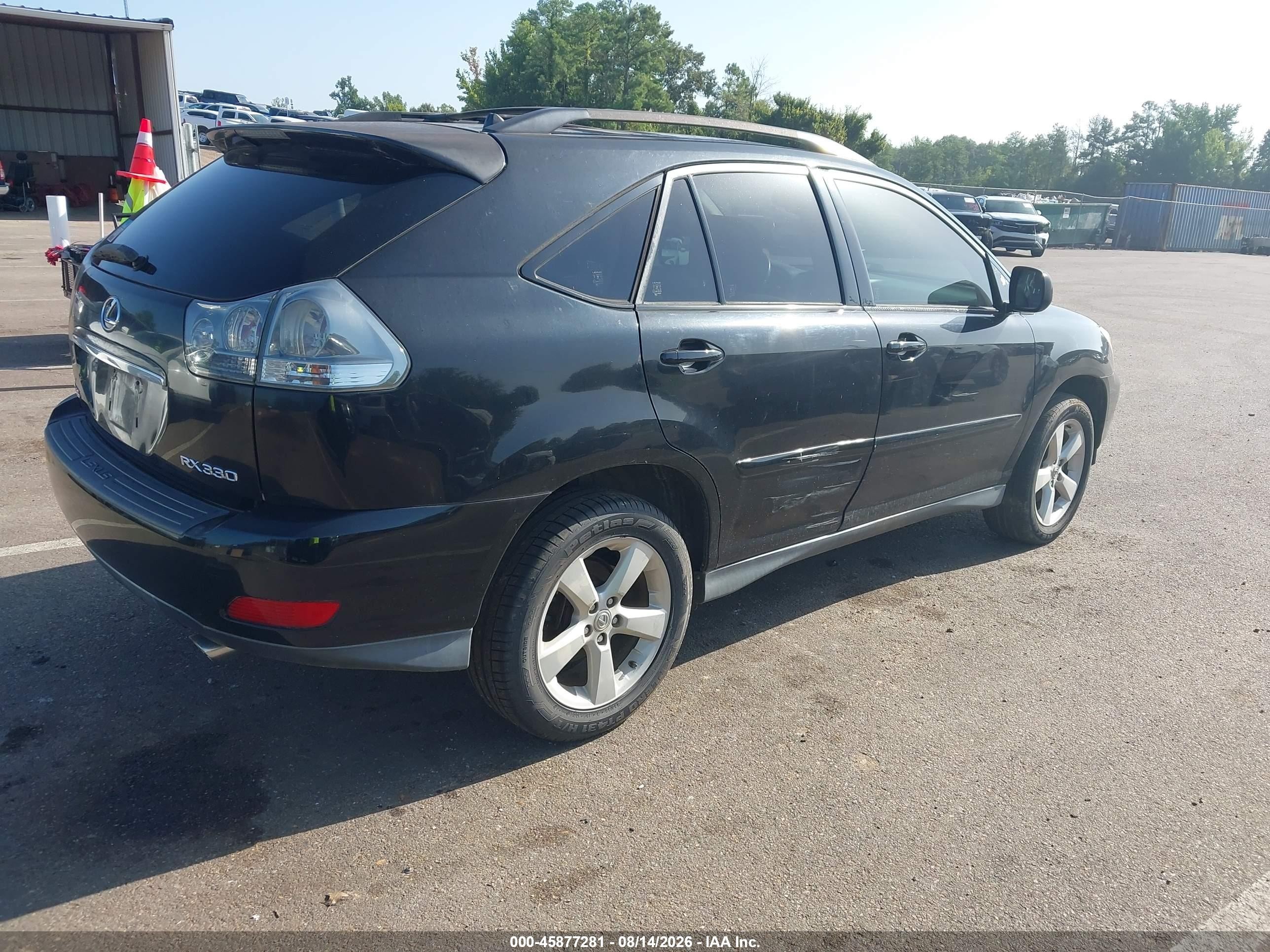 2004 Lexus Rx 330   Black vin: JTJGA31U940017929