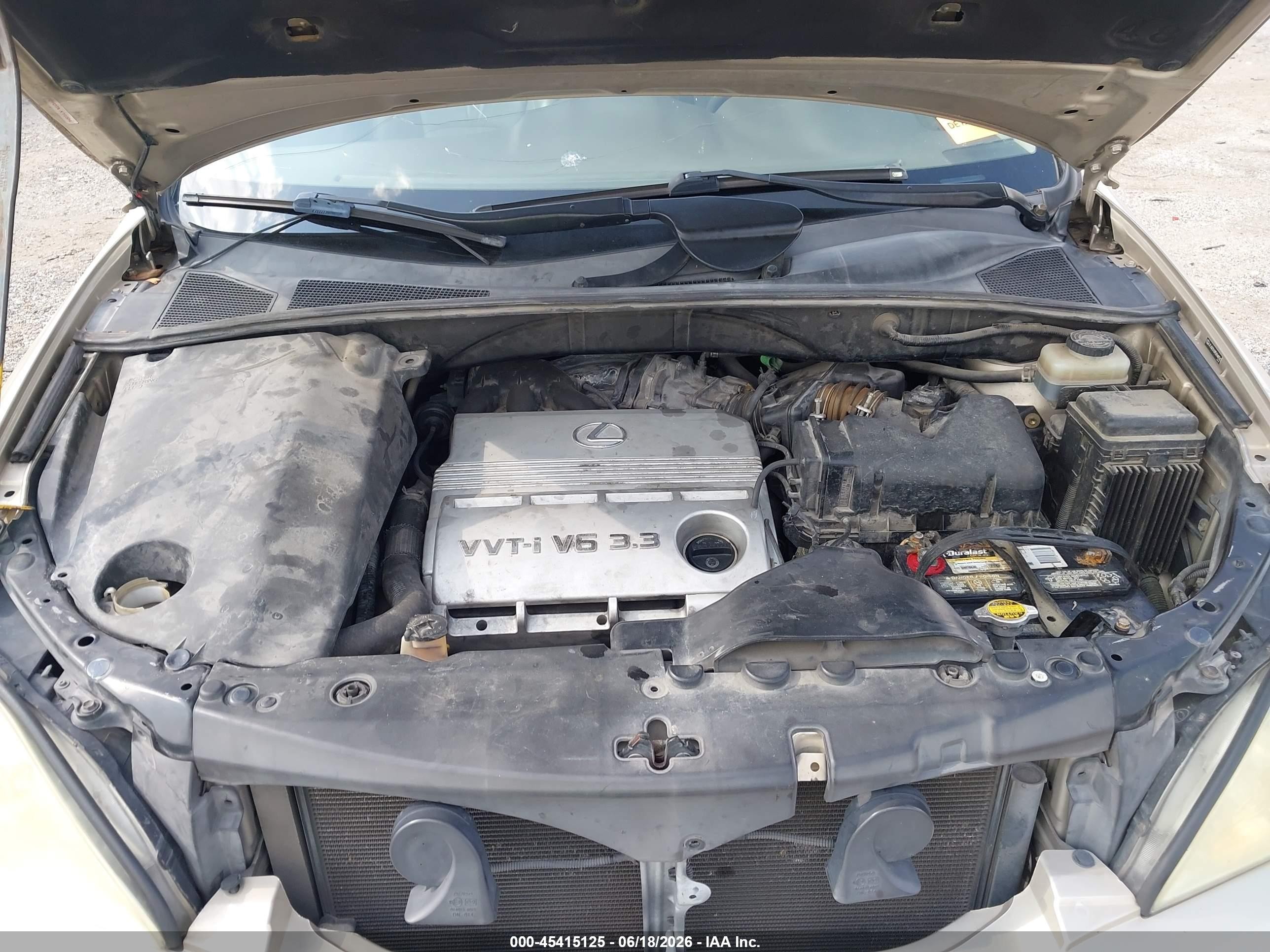 2005 Lexus Rx 330   Бежевый vin: JTJGA31U950048583