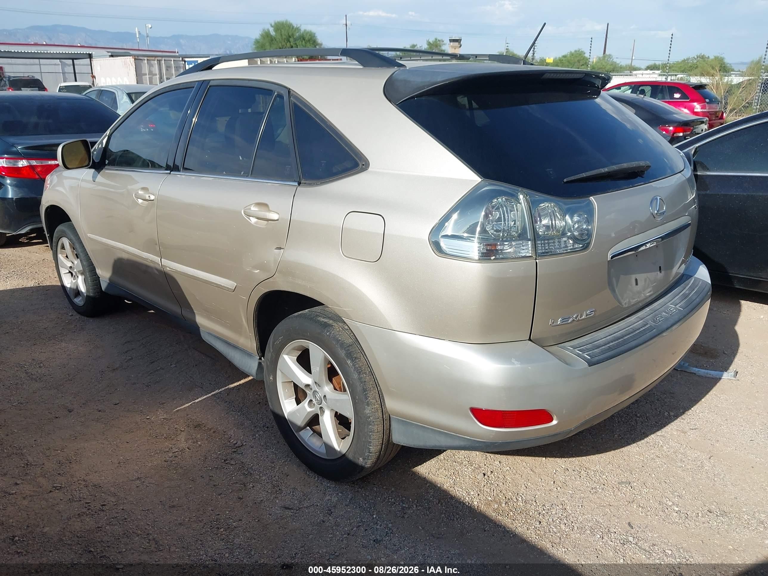 2004 Lexus Rx 330   Gold vin: JTJGA31UX40035579