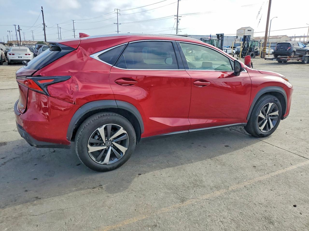 2021 Lexus Nx 300 Base Red vin: JTJGARBZ6M5023154