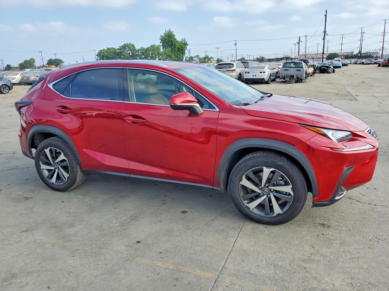 2021 Lexus Nx 300 Base Red vin: JTJGARBZ6M5023154