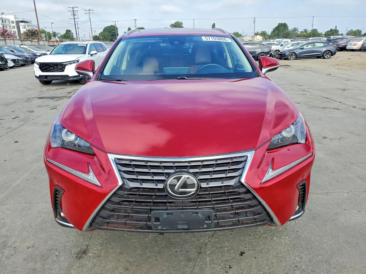 2021 Lexus Nx 300 Base Red vin: JTJGARBZ6M5023154