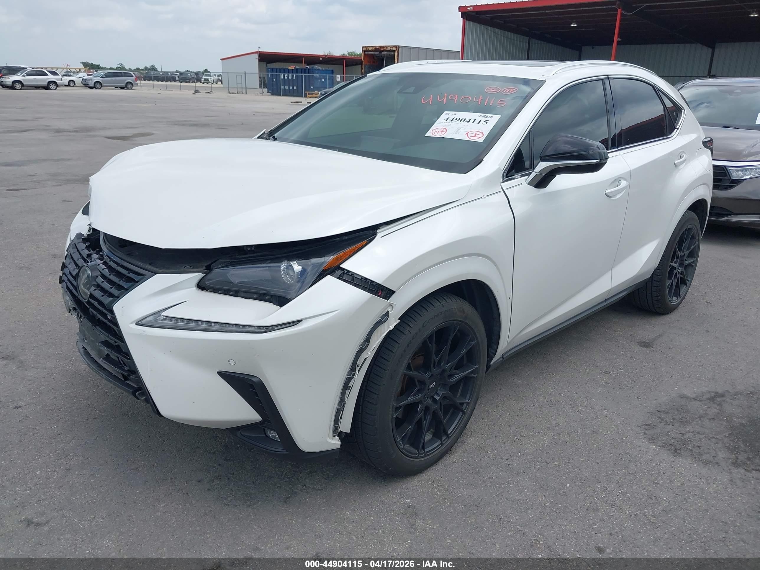 2020 Lexus Nx 300 White vin: JTJGARBZ9L2170603