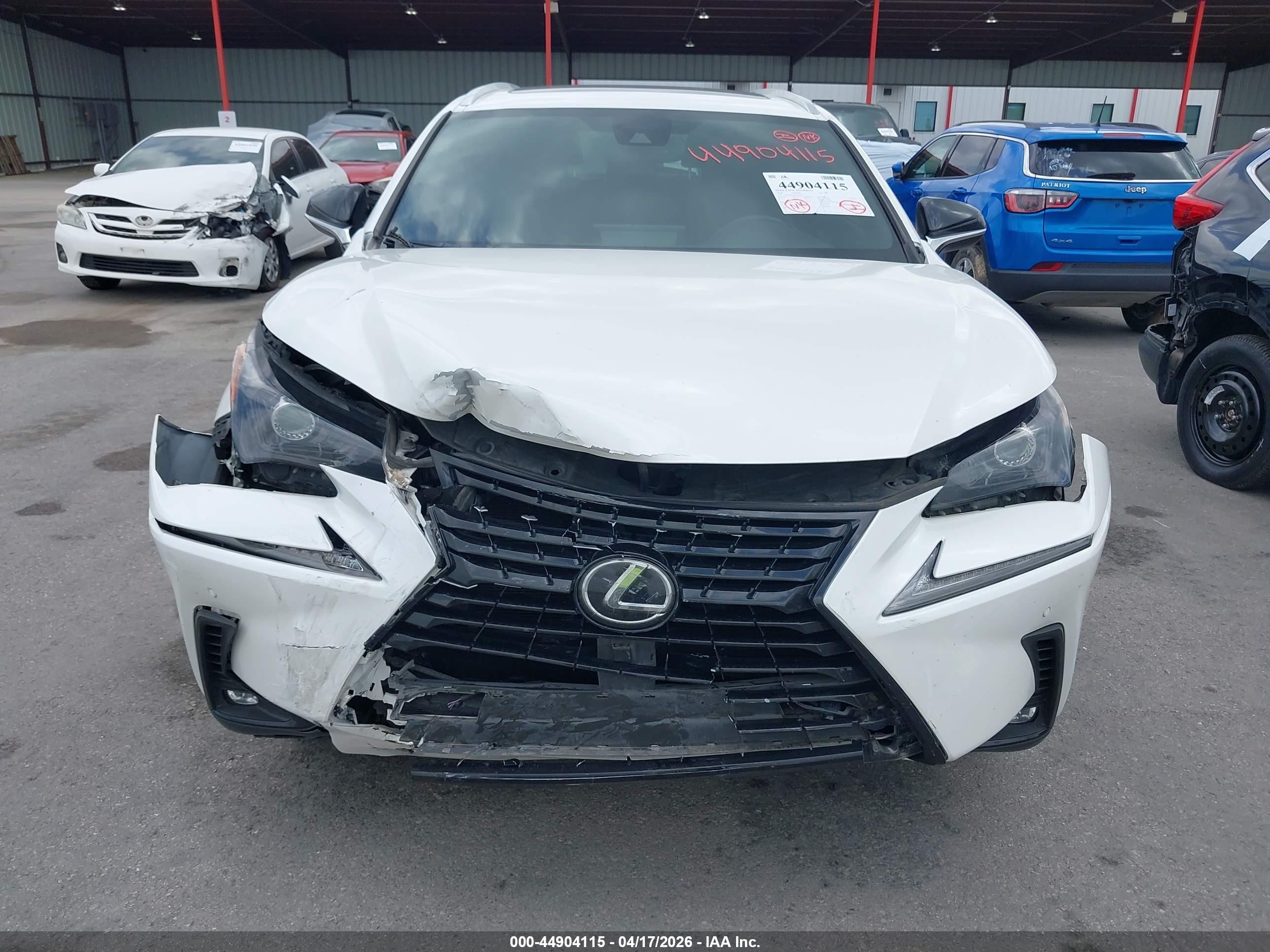 2020 Lexus Nx 300 White vin: JTJGARBZ9L2170603
