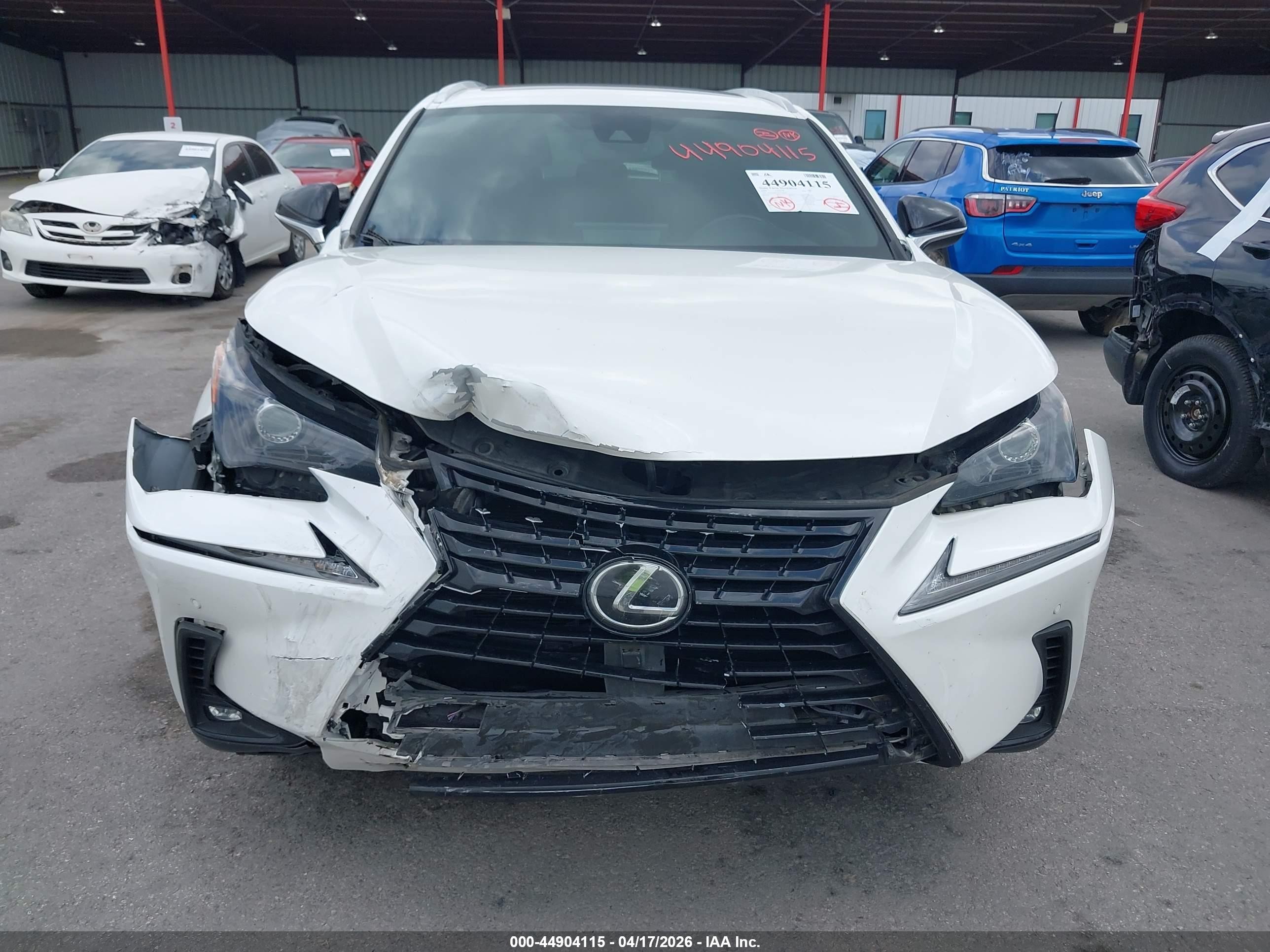 2020 Lexus Nx 300 White vin: JTJGARBZ9L2170603