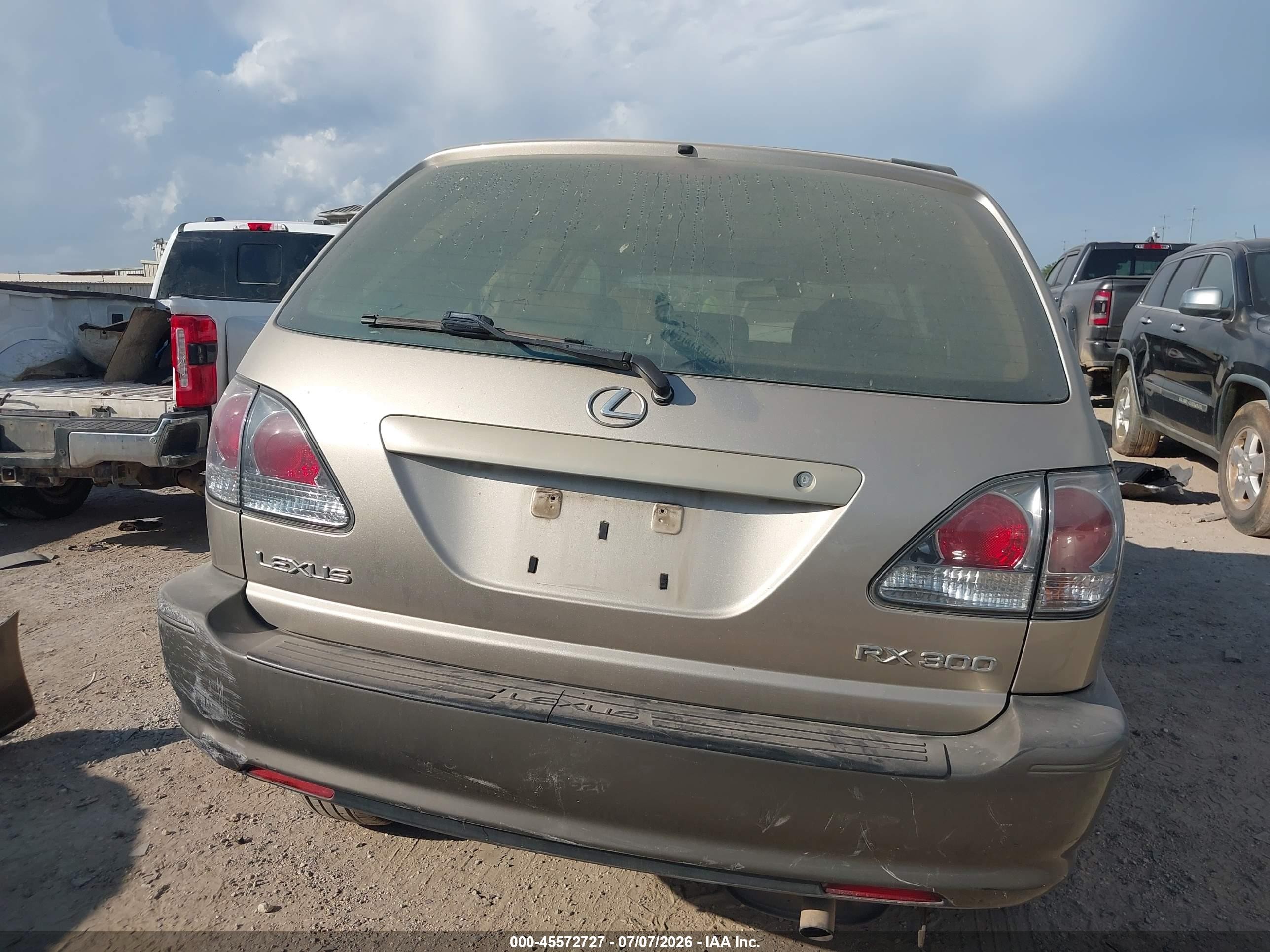 2002 Lexus Rx 300   Tan vin: JTJGF10U020126347