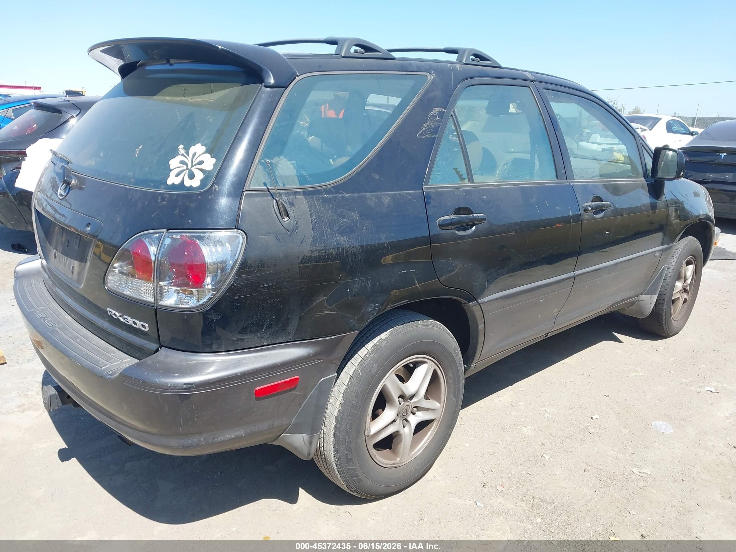2002 Lexus Rx 300 Black vin: JTJGF10U020149286