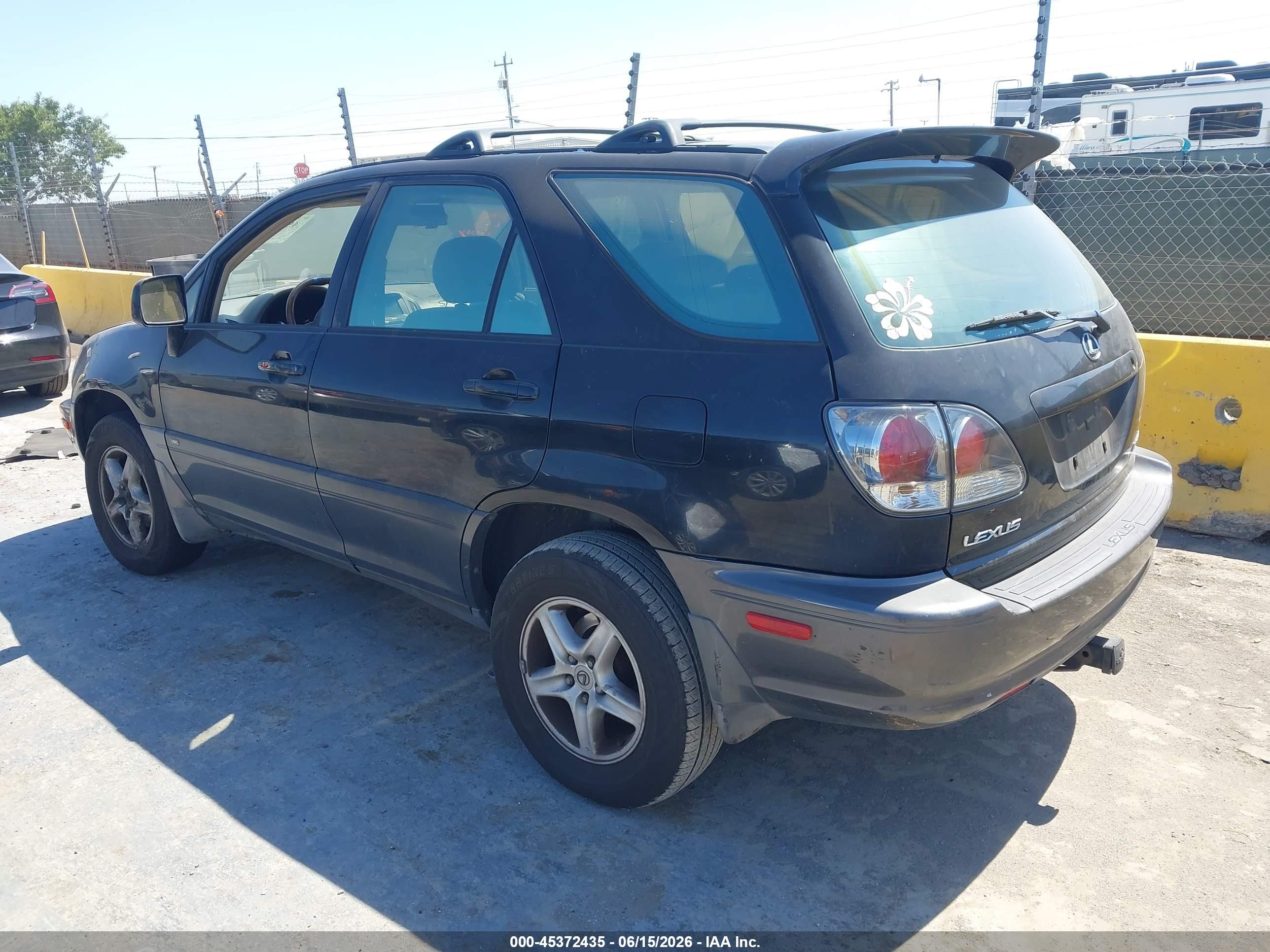 2002 Lexus Rx 300 Black vin: JTJGF10U020149286