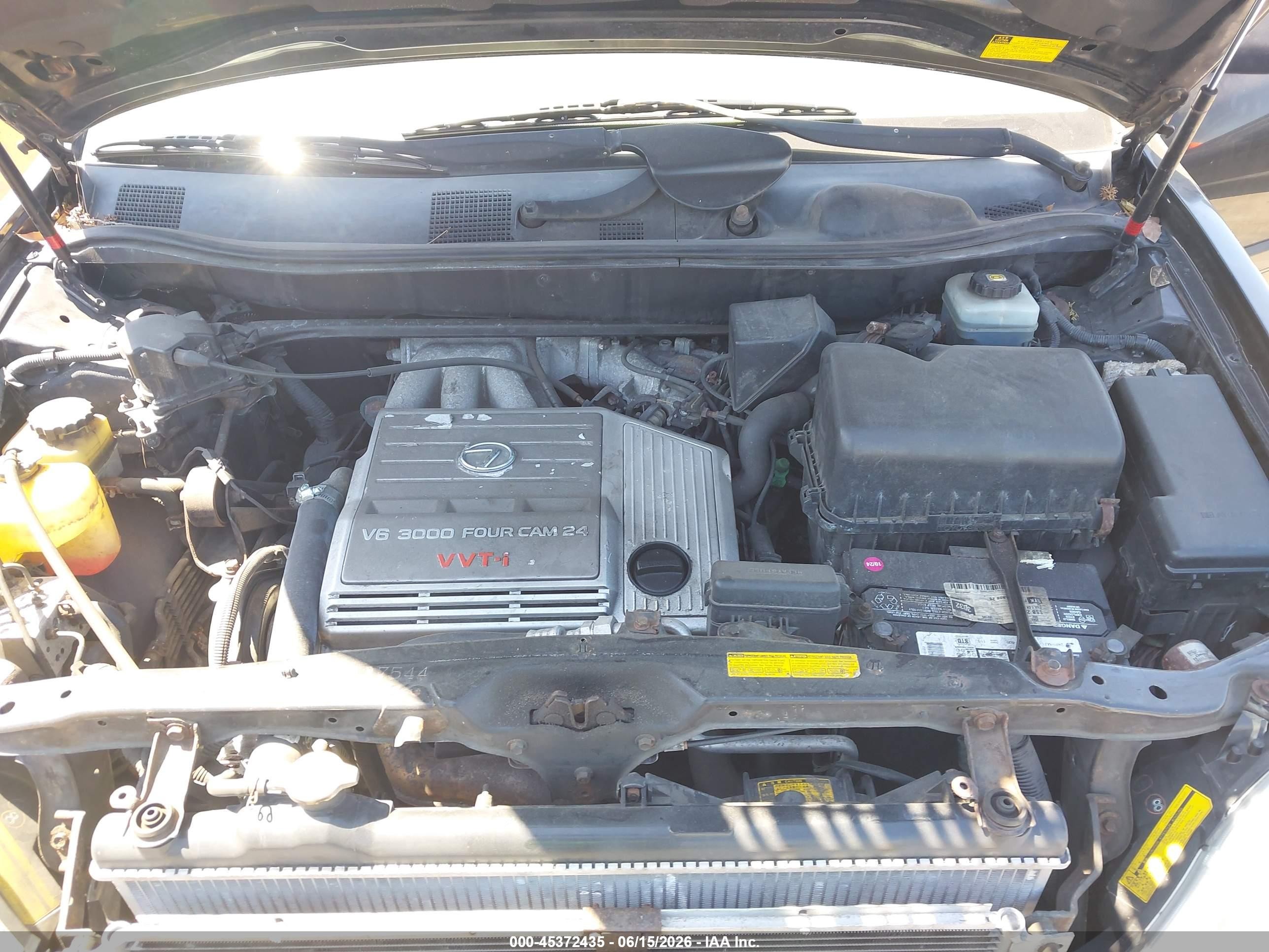2002 Lexus Rx 300 Black vin: JTJGF10U020149286
