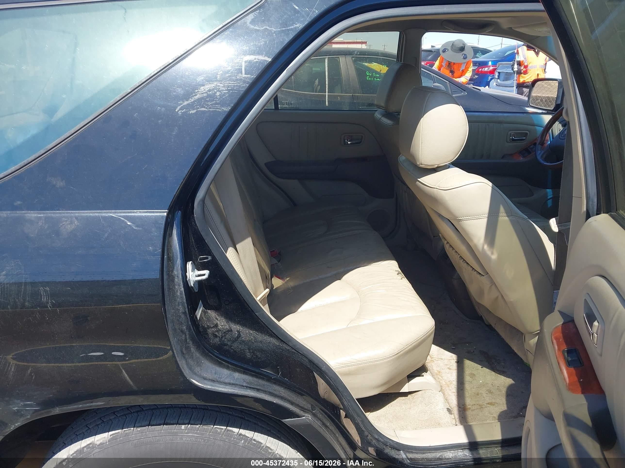 2002 Lexus Rx 300 Black vin: JTJGF10U020149286