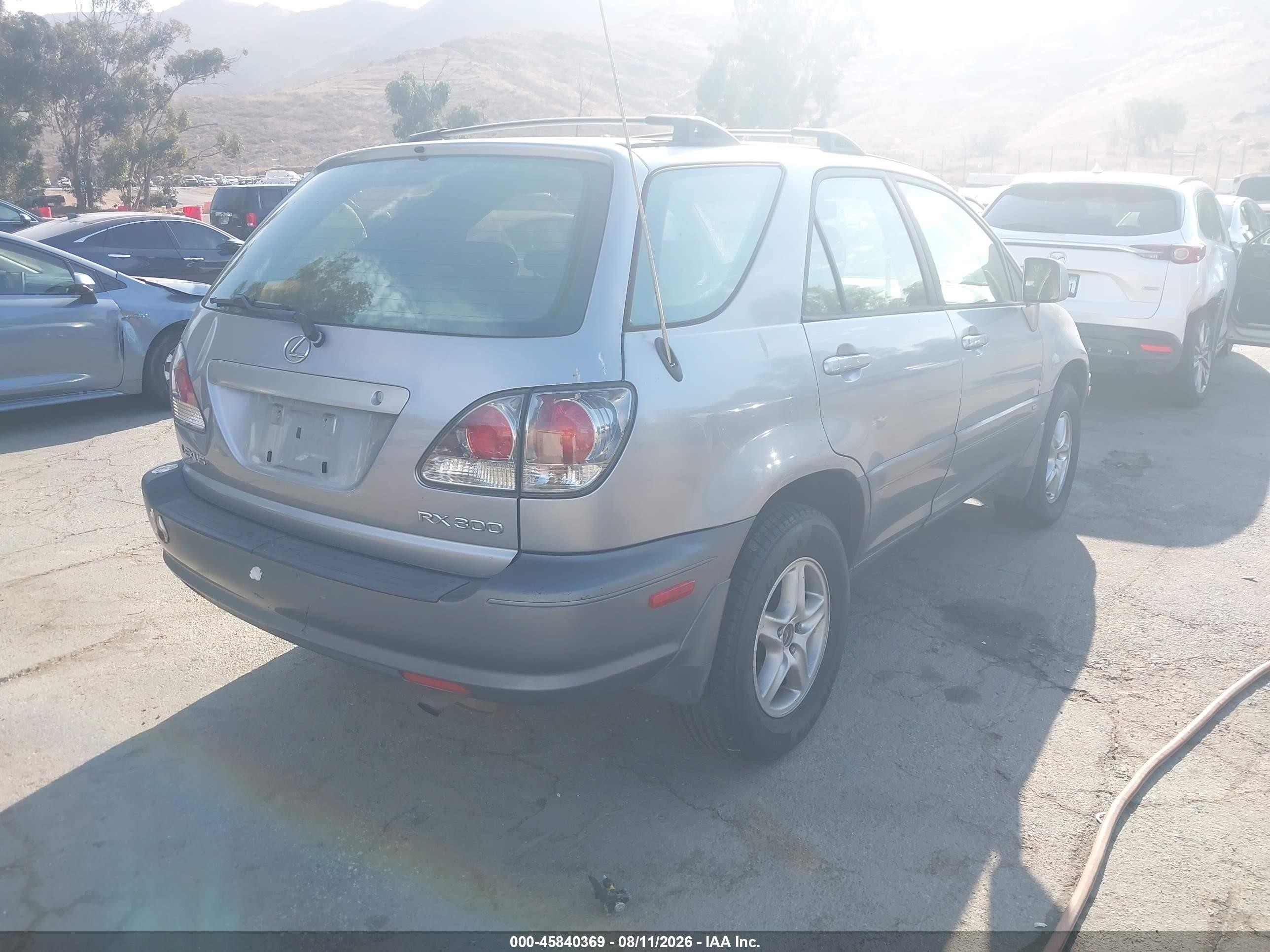 2003 Lexus Rx 300 Silver vin: JTJGF10U030150956
