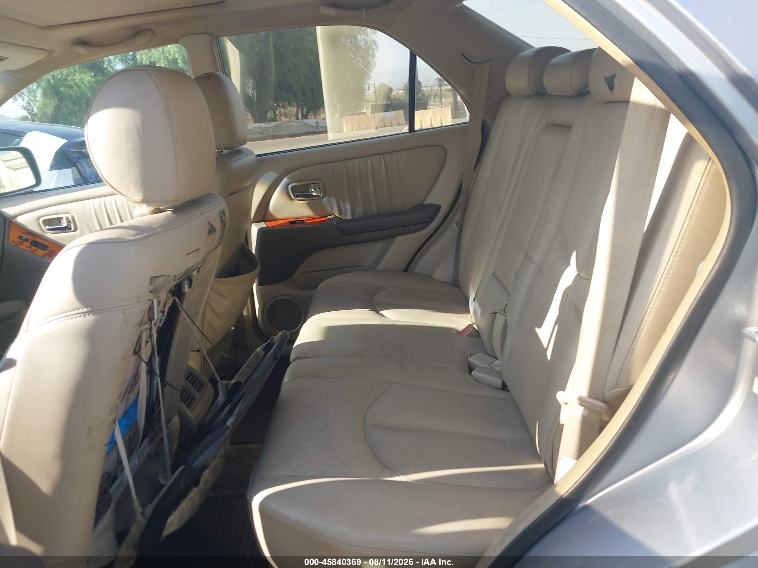 2003 Lexus Rx 300 Silver vin: JTJGF10U030150956