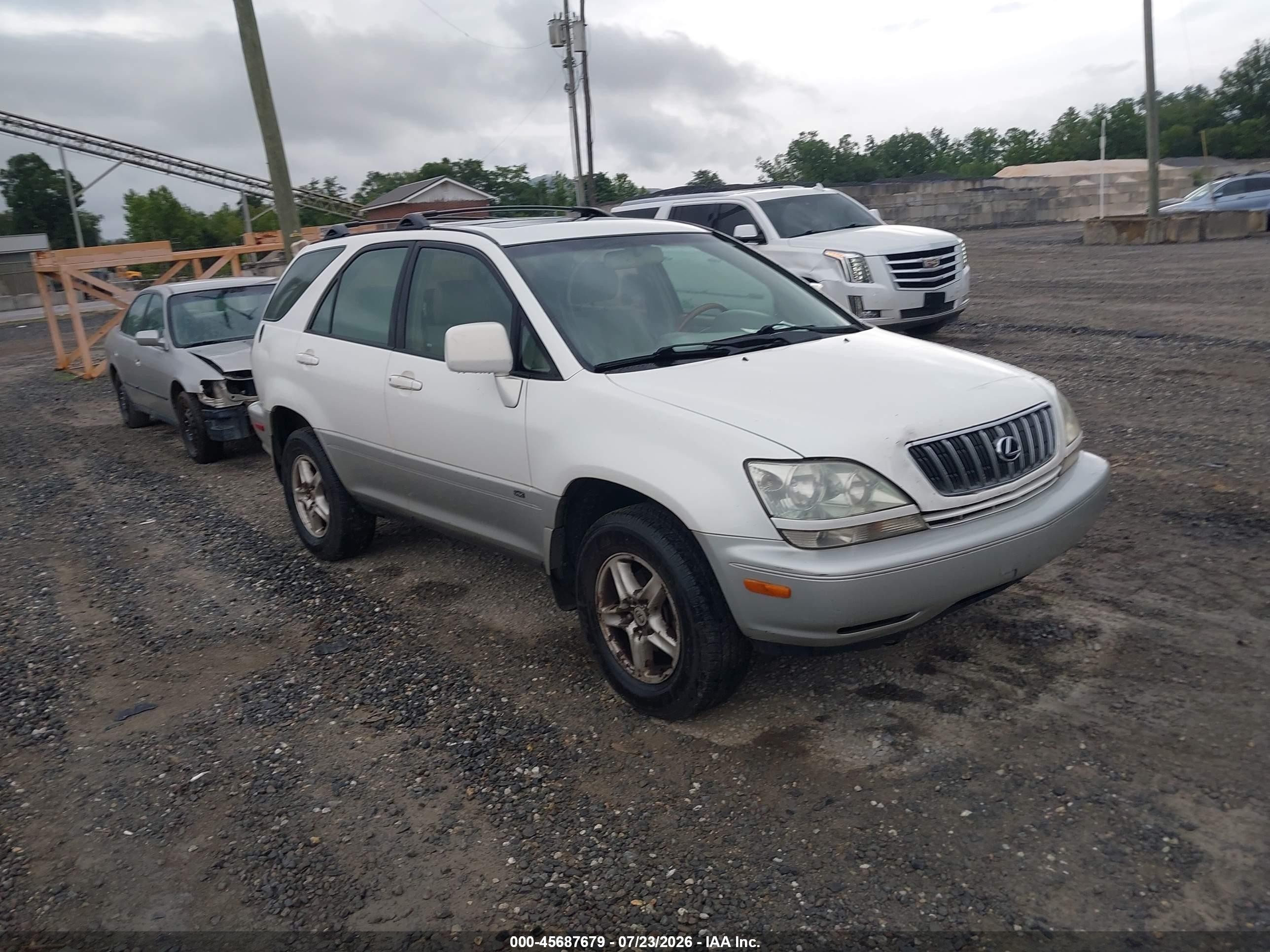2003 Lexus Rx 300 White vin: JTJGF10U030152318