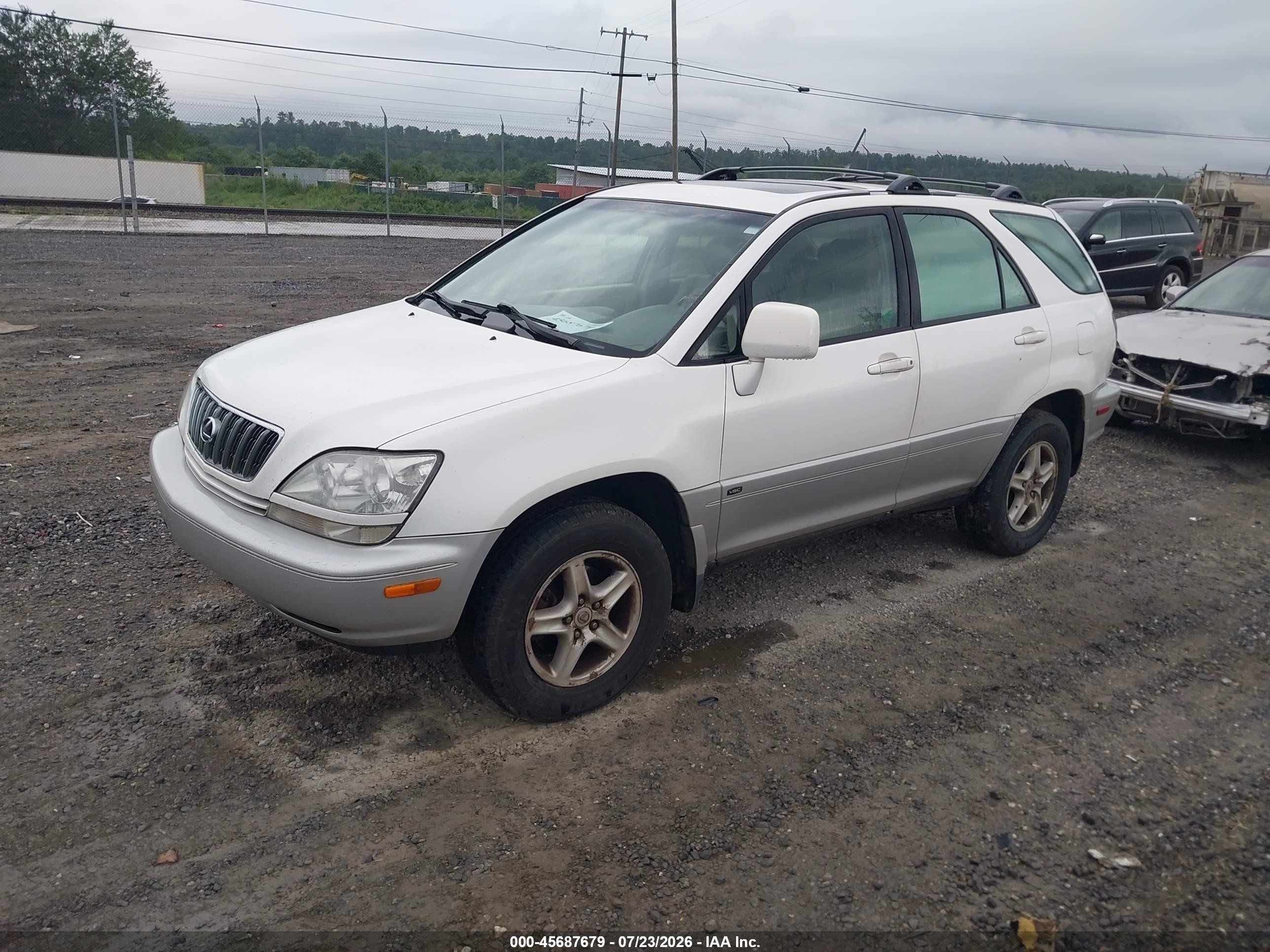 2003 Lexus Rx 300 White vin: JTJGF10U030152318