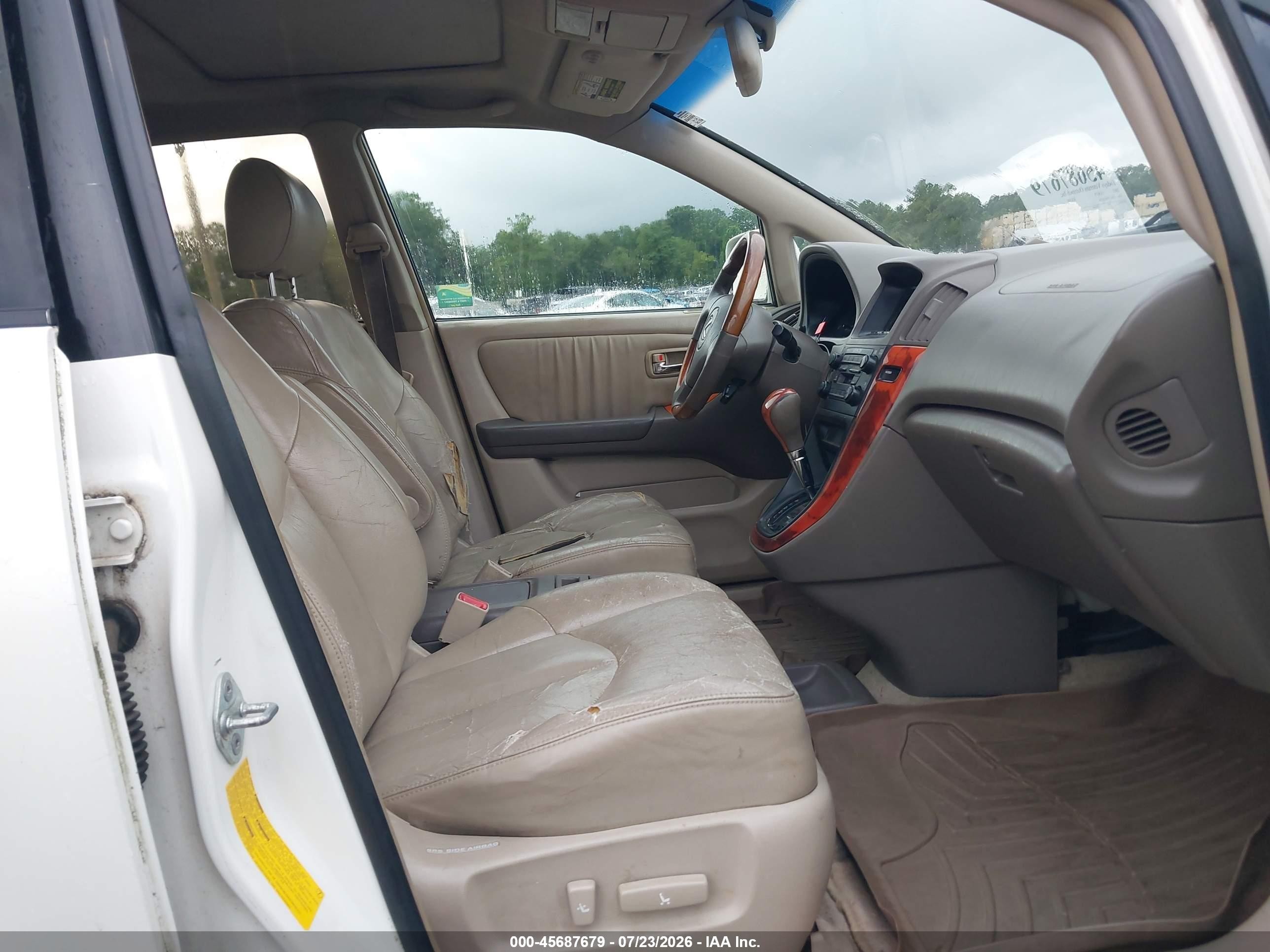 2003 Lexus Rx 300 White vin: JTJGF10U030152318