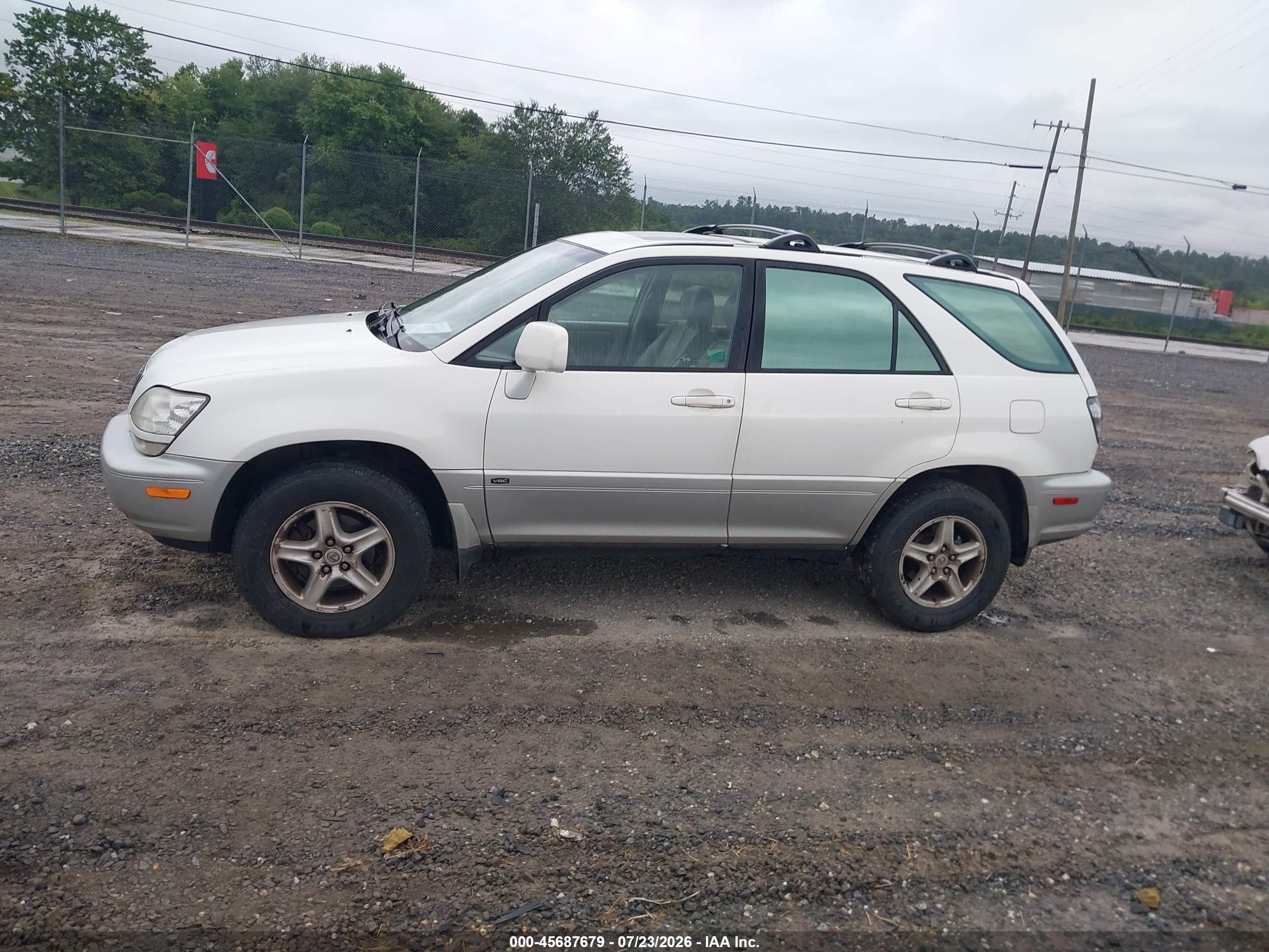 2003 Lexus Rx 300 White vin: JTJGF10U030152318