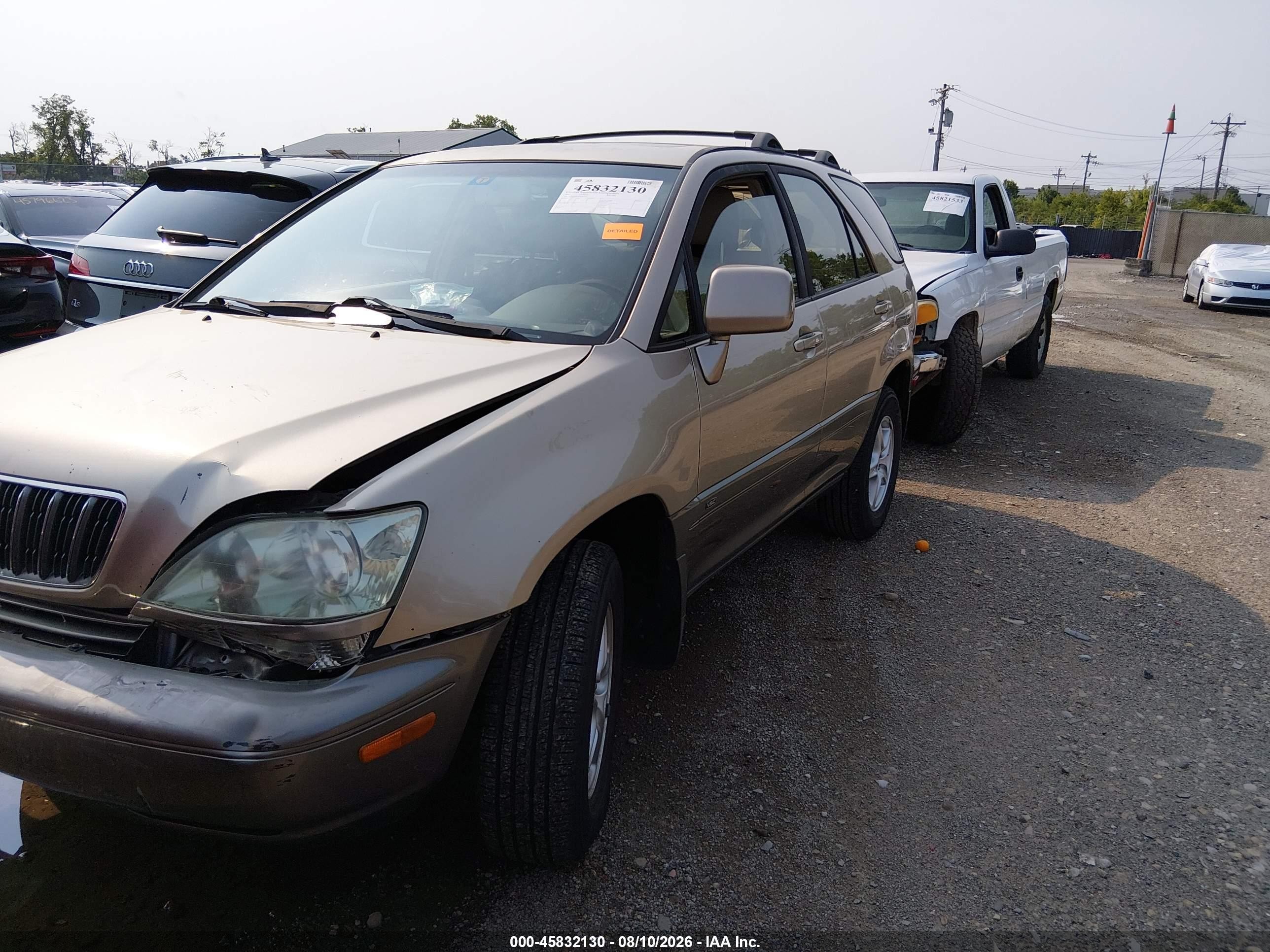 2003 Lexus Rx 300   Gold vin: JTJGF10U030156918