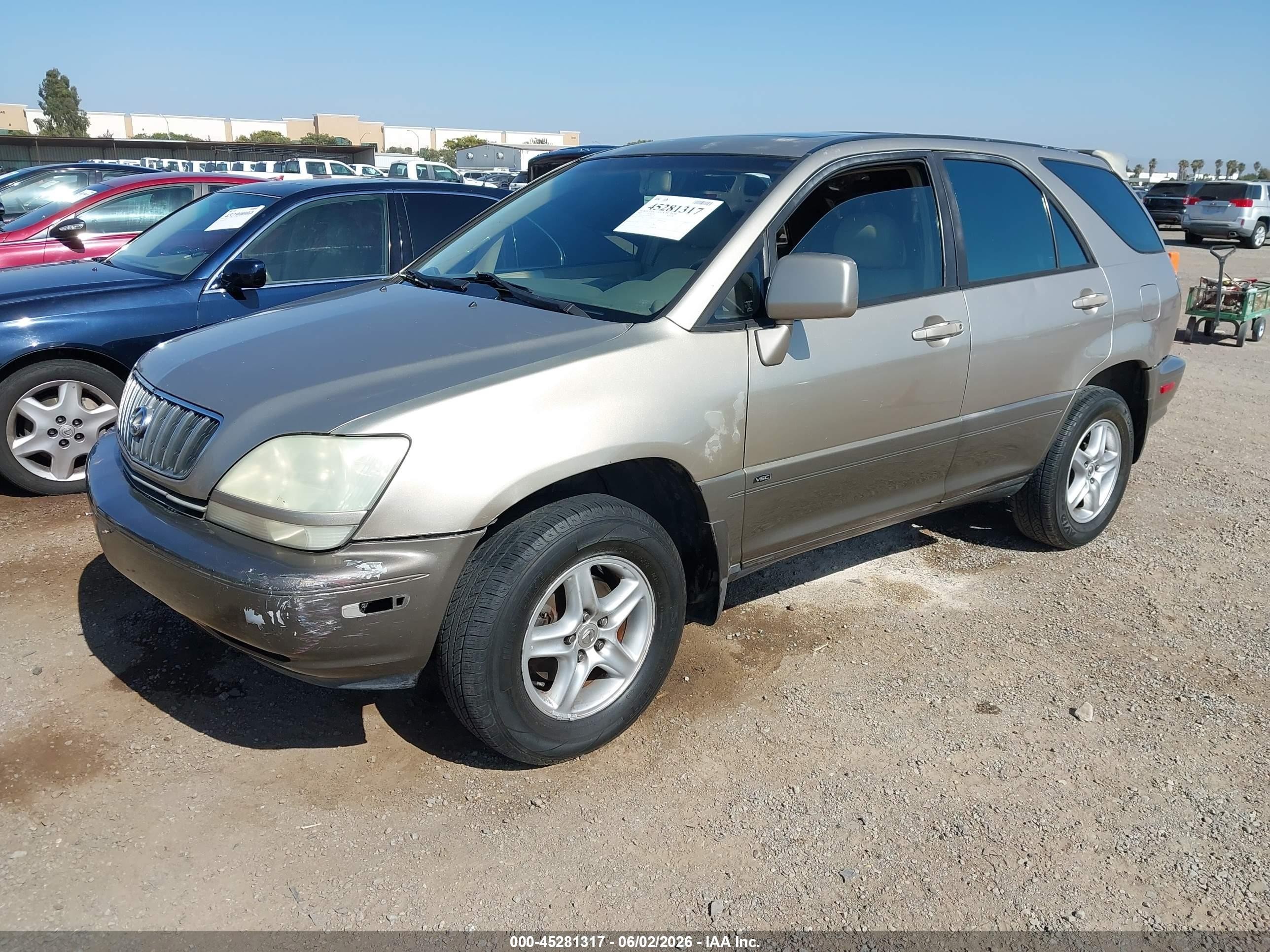 2002 Lexus Rx 300   Gray vin: JTJGF10U120126874