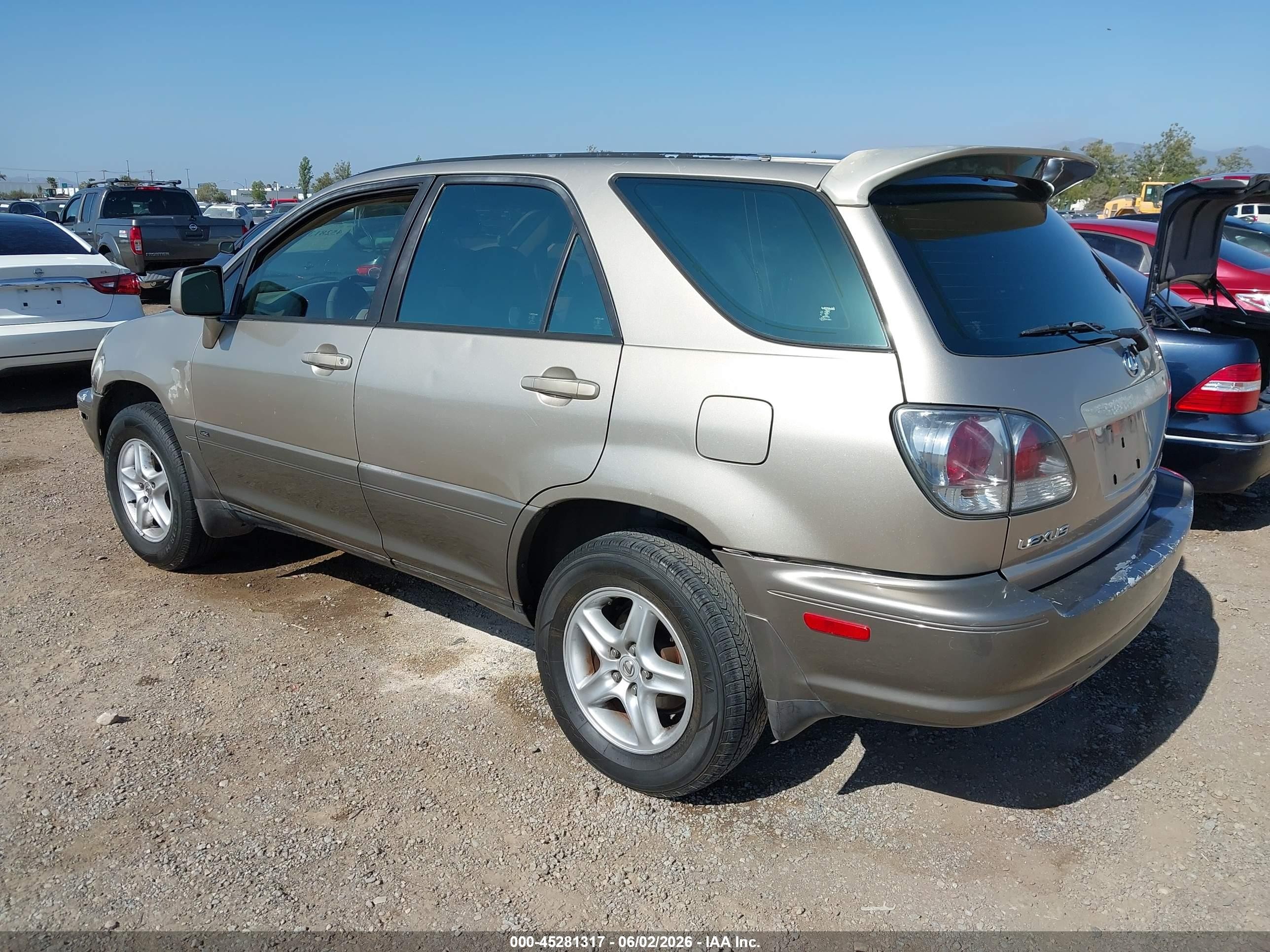 2002 Lexus Rx 300   Gray vin: JTJGF10U120126874