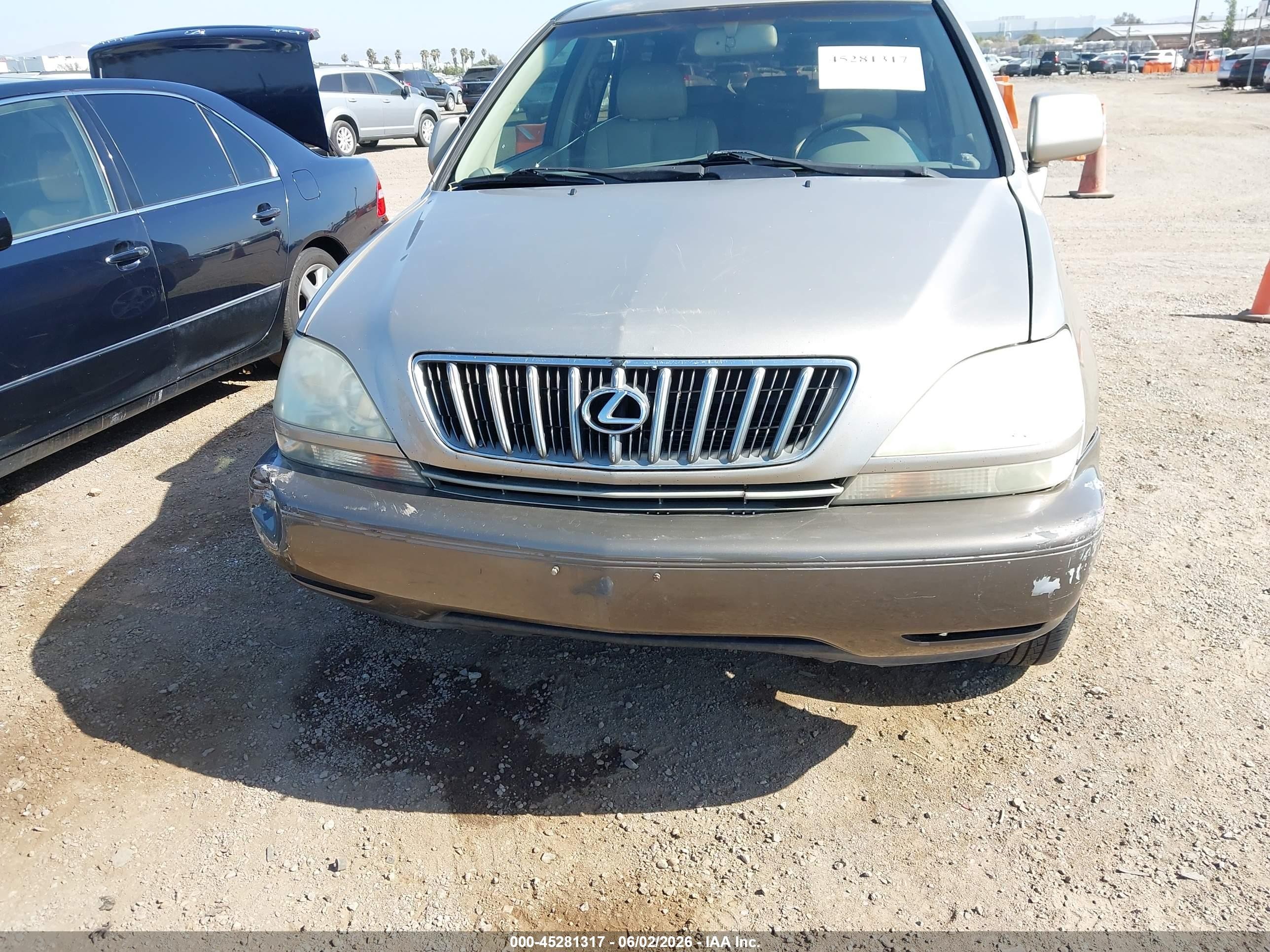 2002 Lexus Rx 300   Gray vin: JTJGF10U120126874
