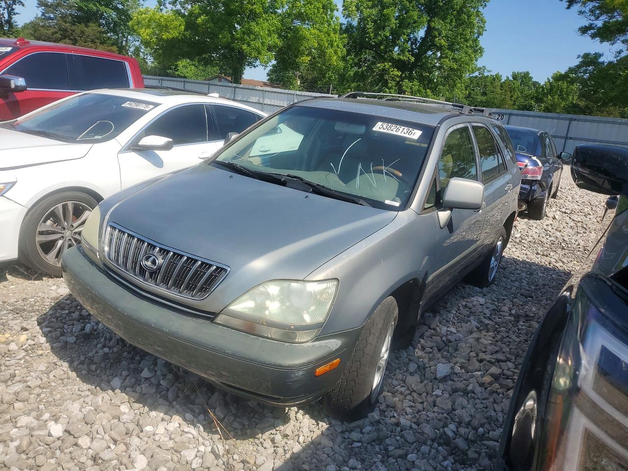 2001 Lexus Rx 300 Silver vin: JTJGF10U210102100