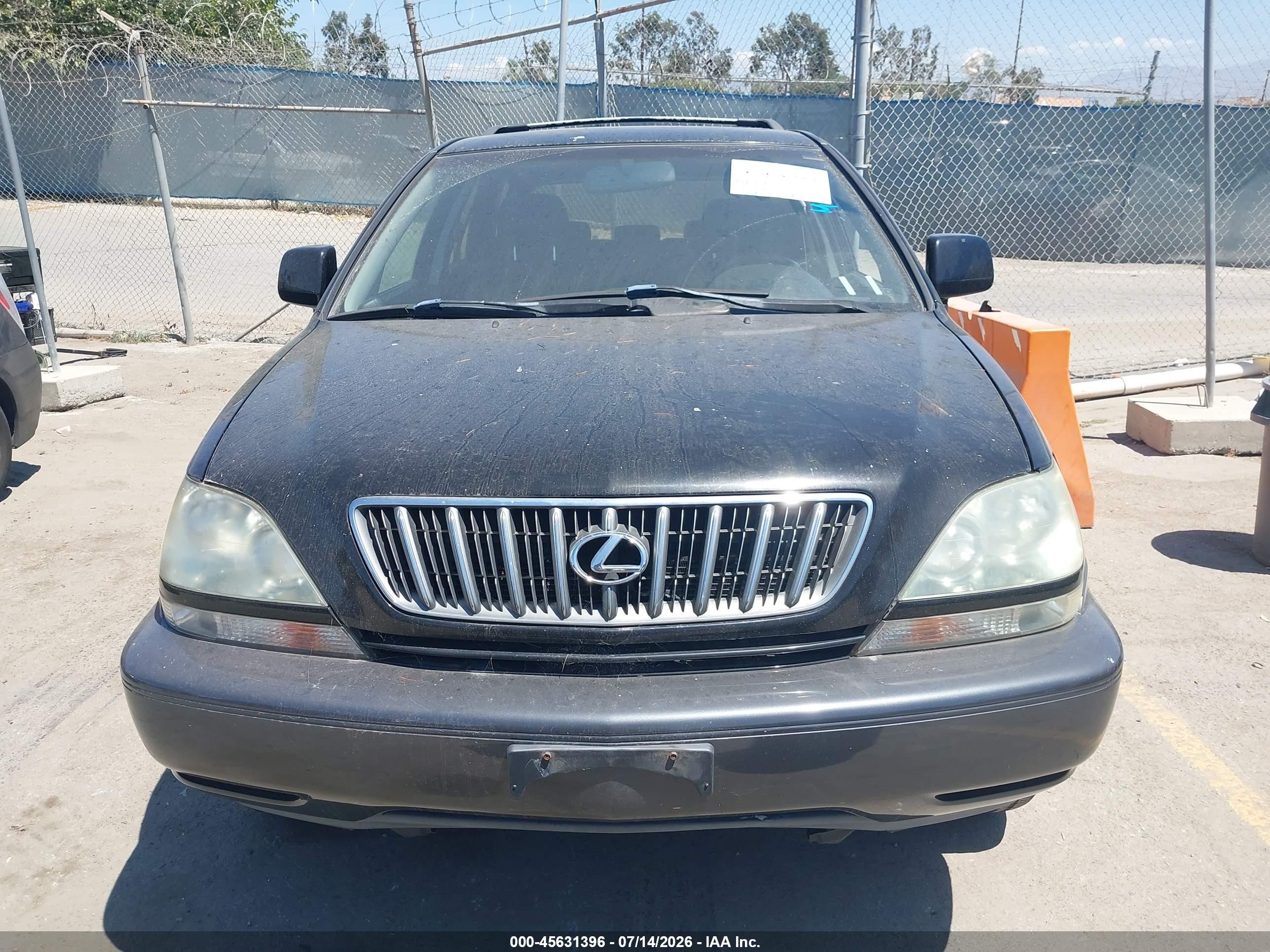 2001 Lexus Rx 300   Черный vin: JTJGF10U210108950