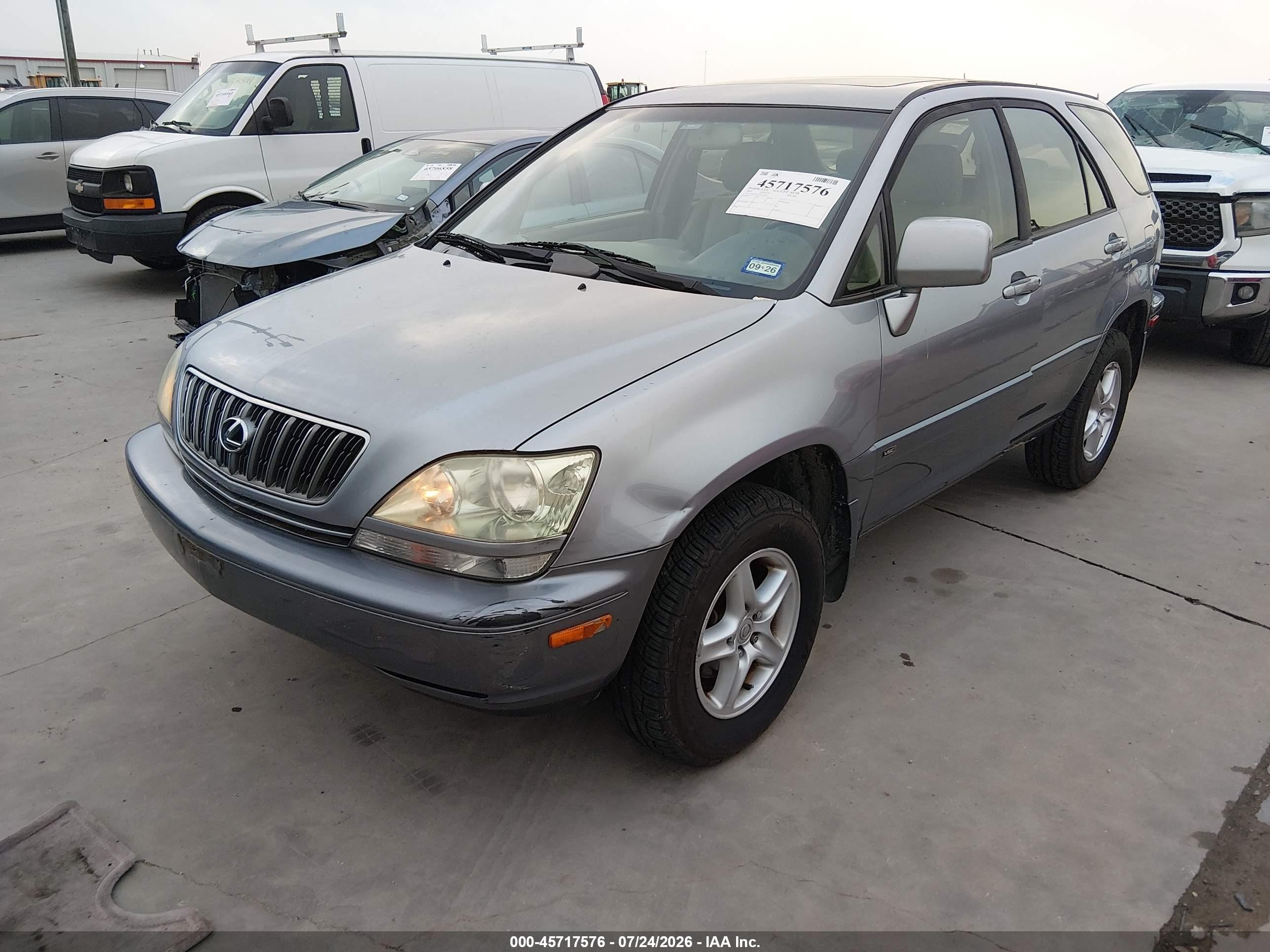 2002 Lexus Rx 300   Серебряный vin: JTJGF10U220120744