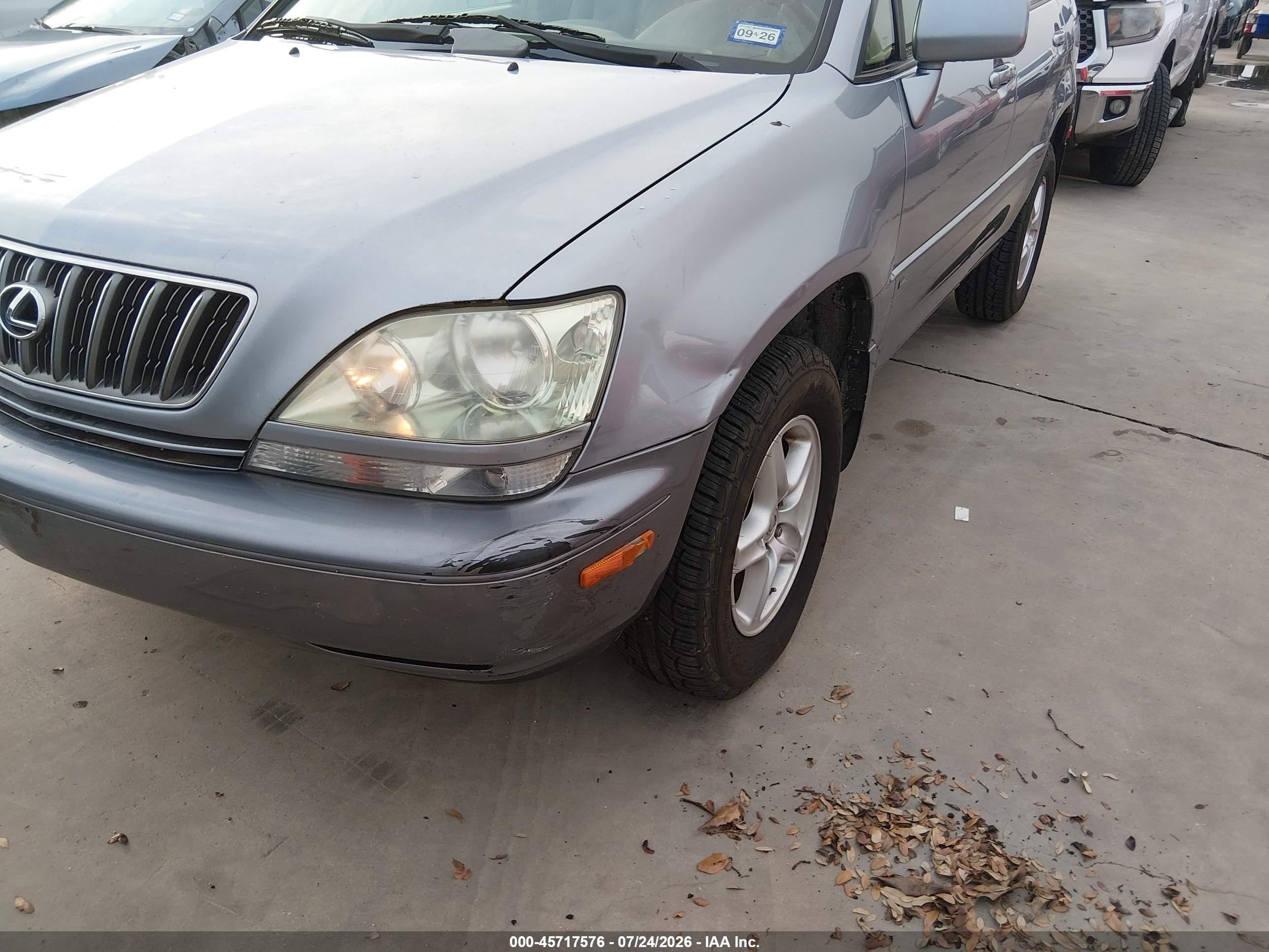 2002 Lexus Rx 300   Серебряный vin: JTJGF10U220120744