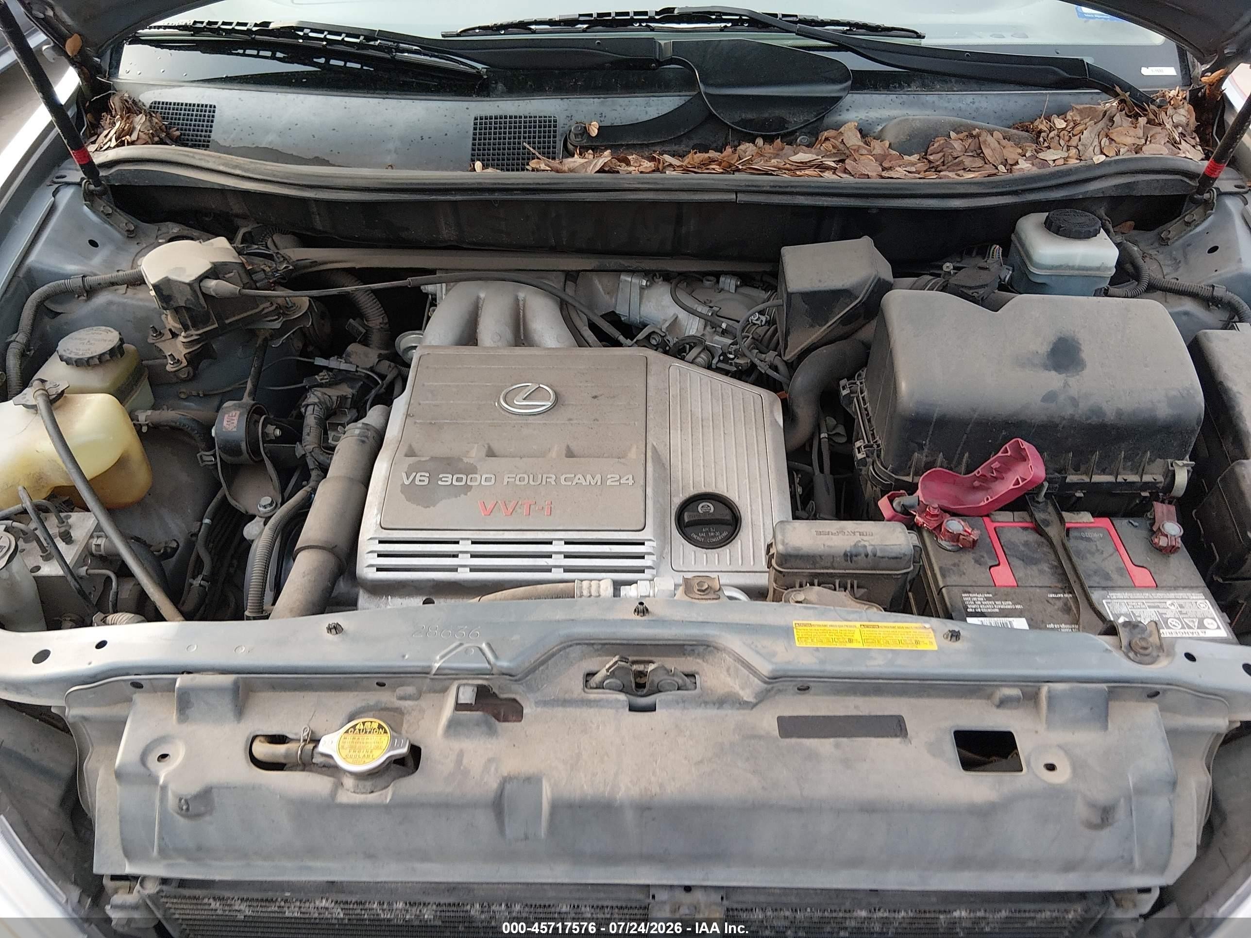 2002 Lexus Rx 300   Серебряный vin: JTJGF10U220120744