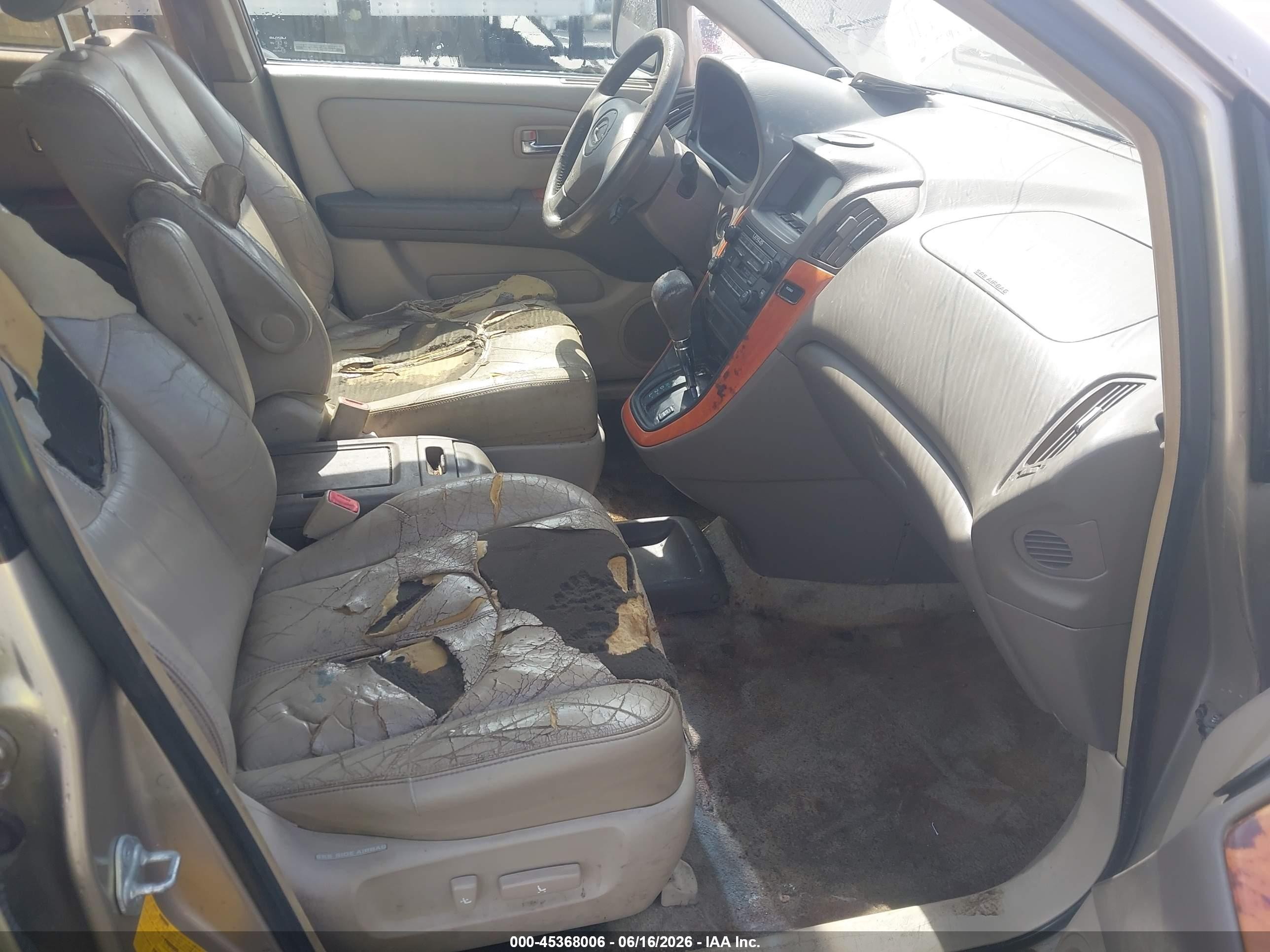 2002 Lexus Rx 300   Золотой vin: JTJGF10U220132697