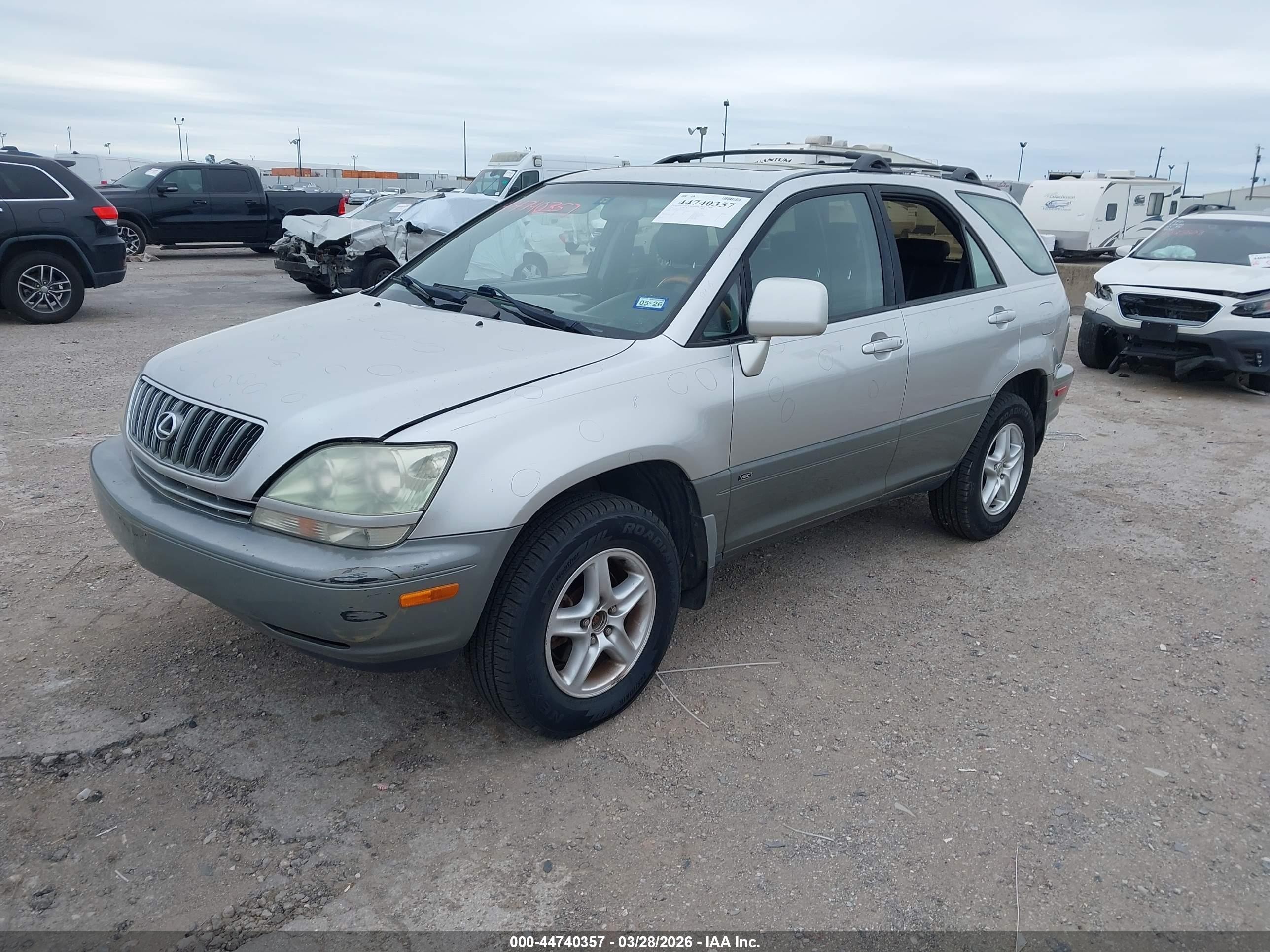 2001 Lexus Rx 300   Gray vin: JTJGF10U310092323